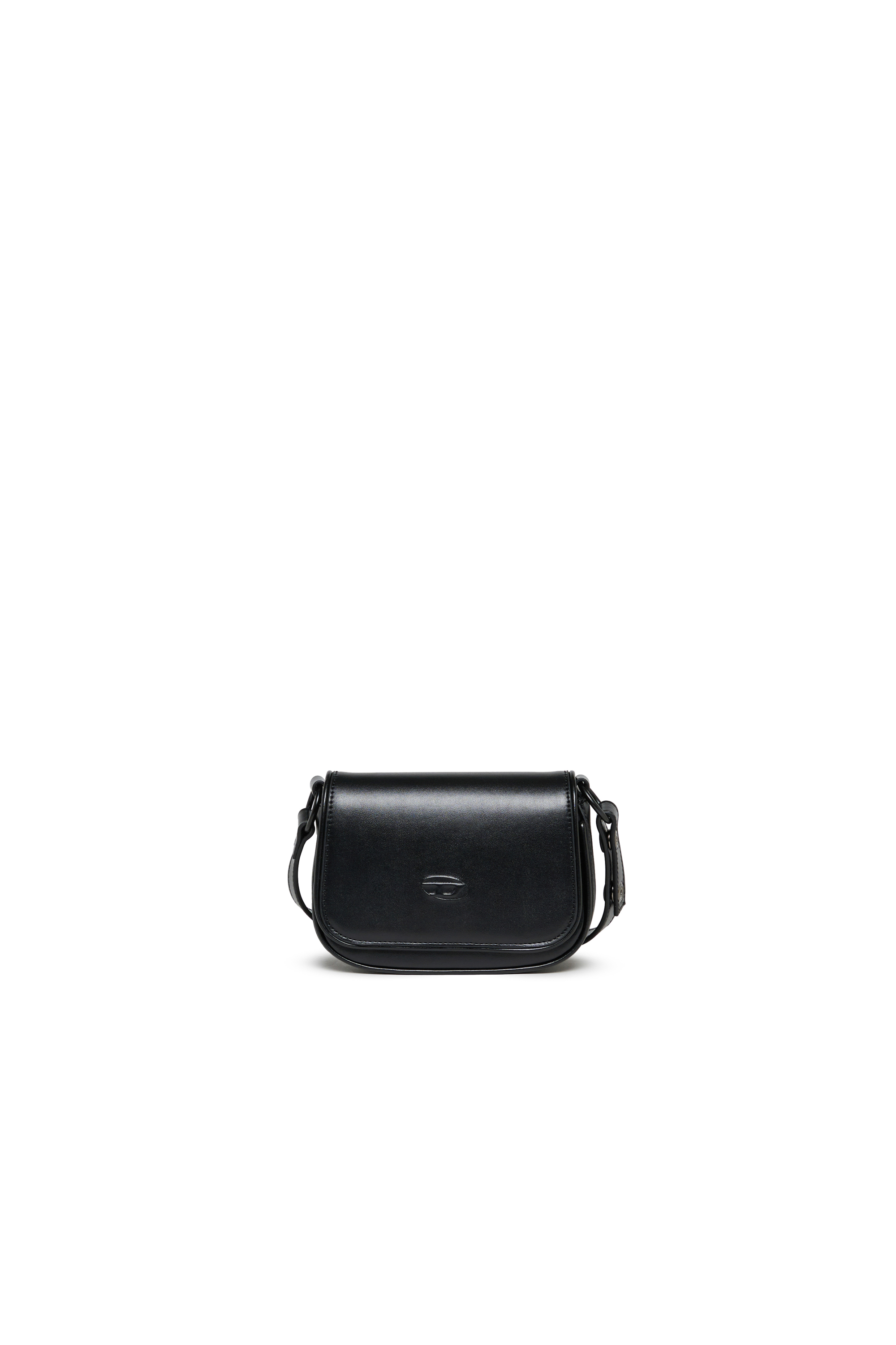 Diesel - WIRT, WIRT - Borsa a tracolla con logo Oval D embossato Donna in Nero - 1