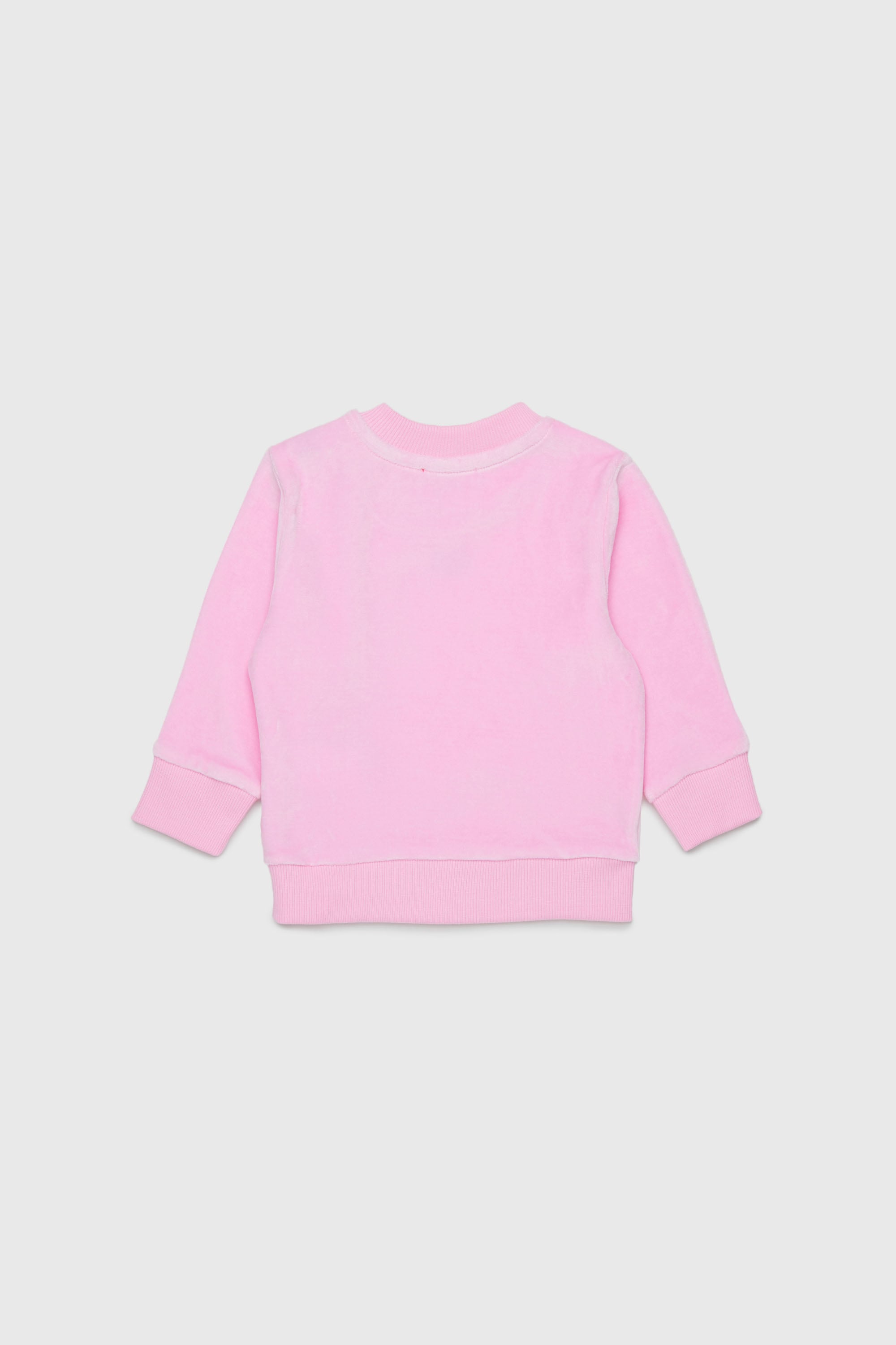 Diesel - SHENIB, Felpa in velluto con ricamo Oval D Uomo in Rosa - 2