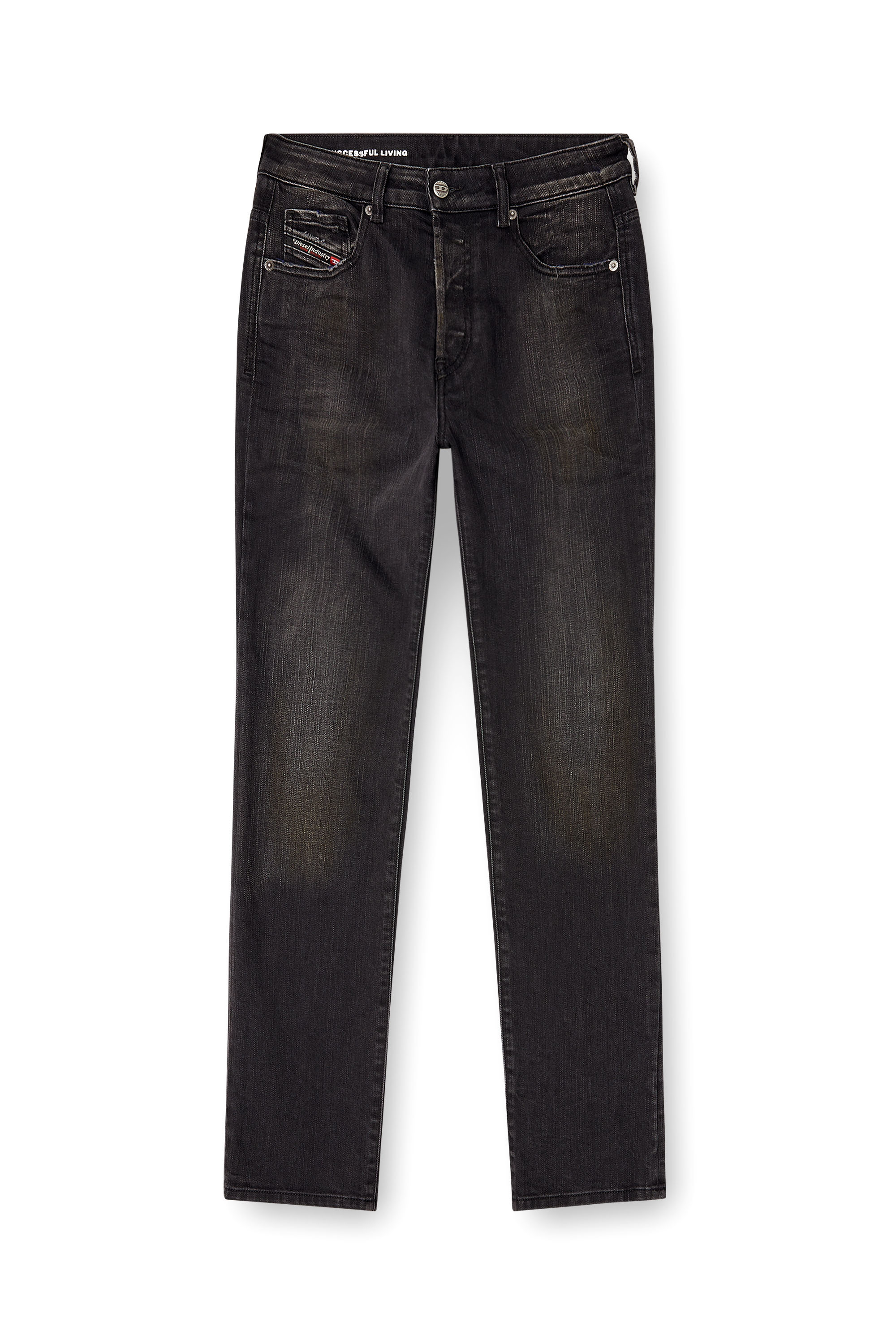 Diesel - Regular Jeans 1989 D-Mine 09M75 Donna, Nero/Grigio scuro - Image 3