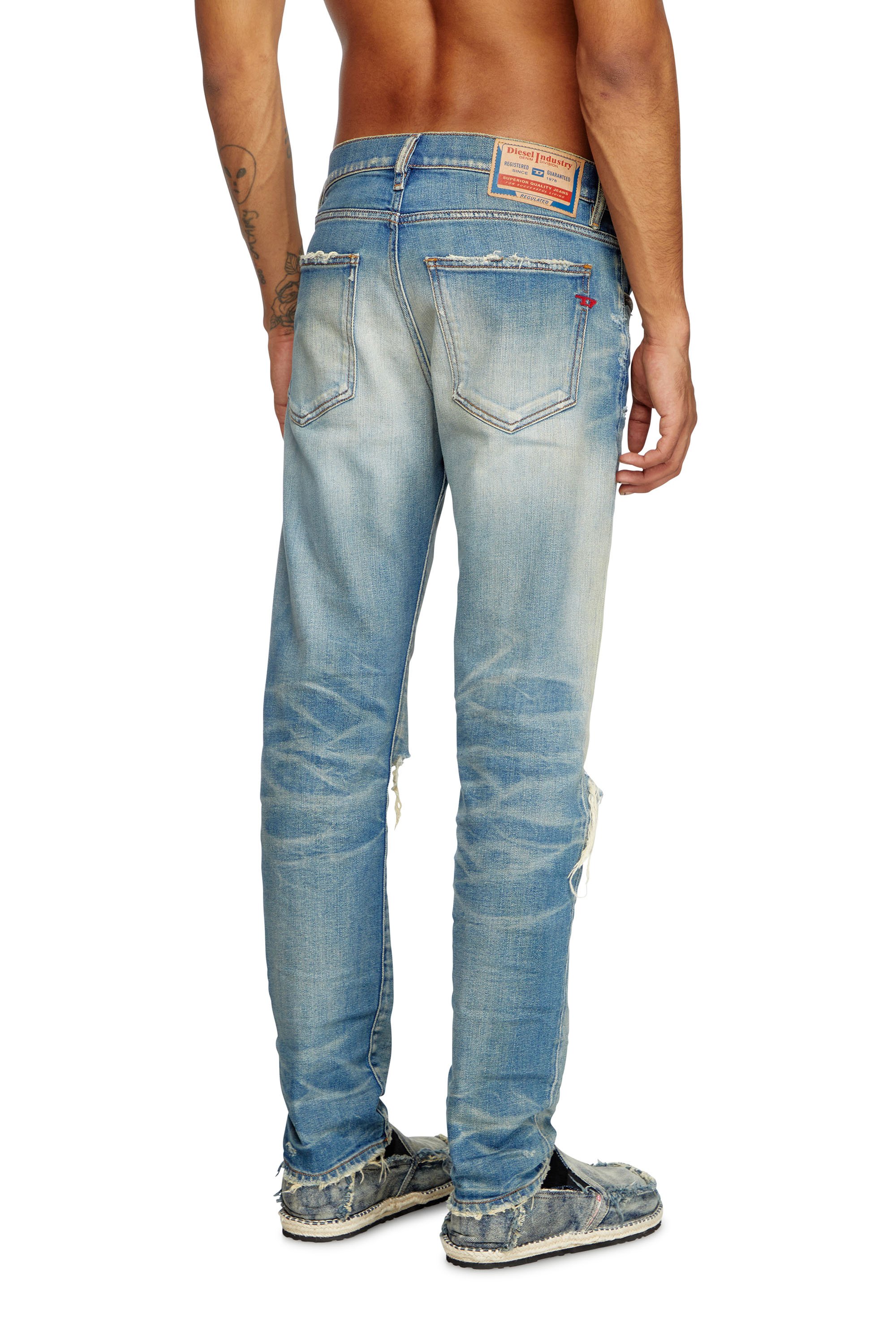 Diesel - Slim Jeans 2019 D-Strukt 09L28 Uomo, Blu medio - Image 4