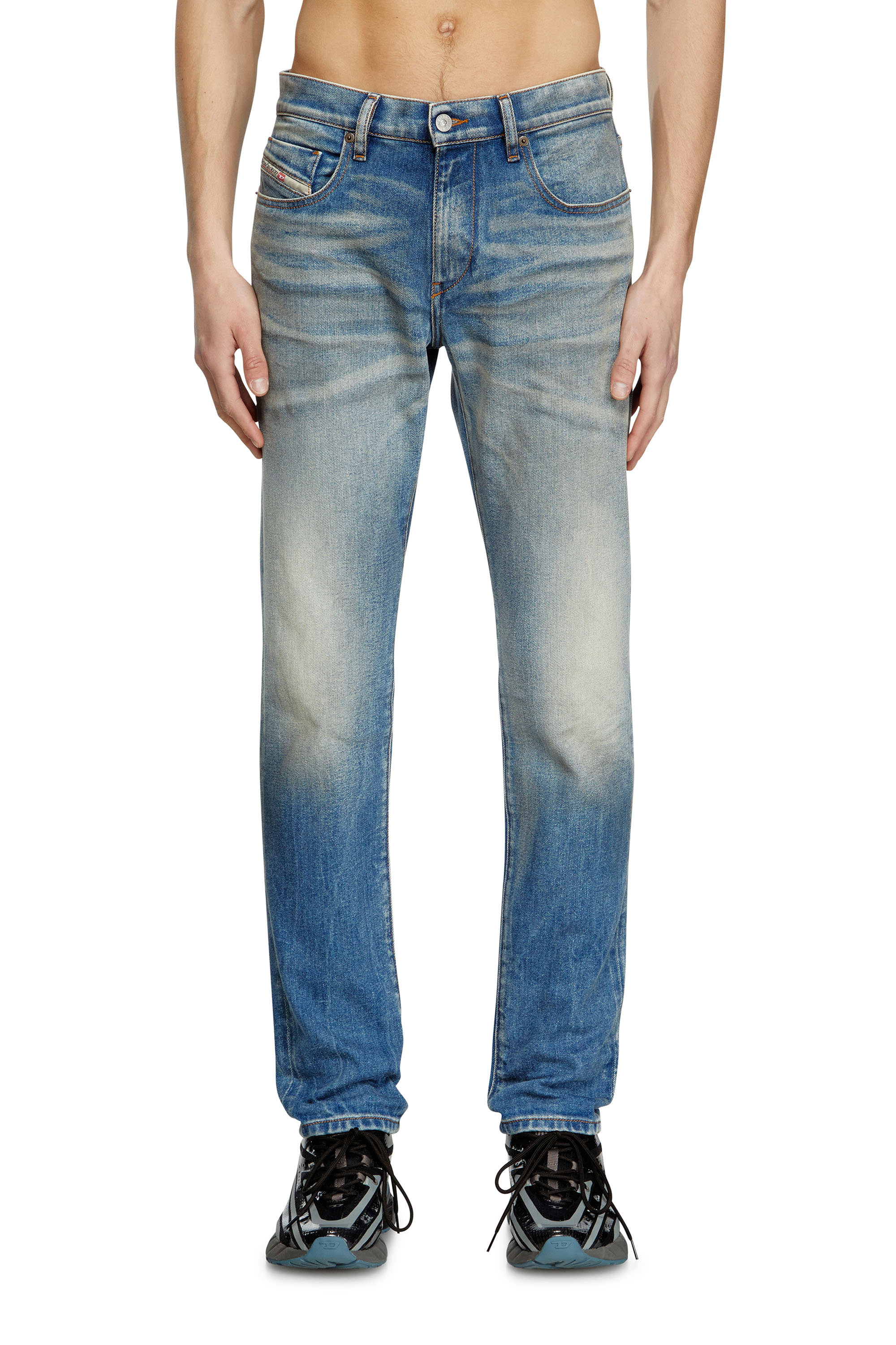 Diesel - Slim Jeans 2019 D-Strukt 09L30 Uomo, Blu medio - Image 2