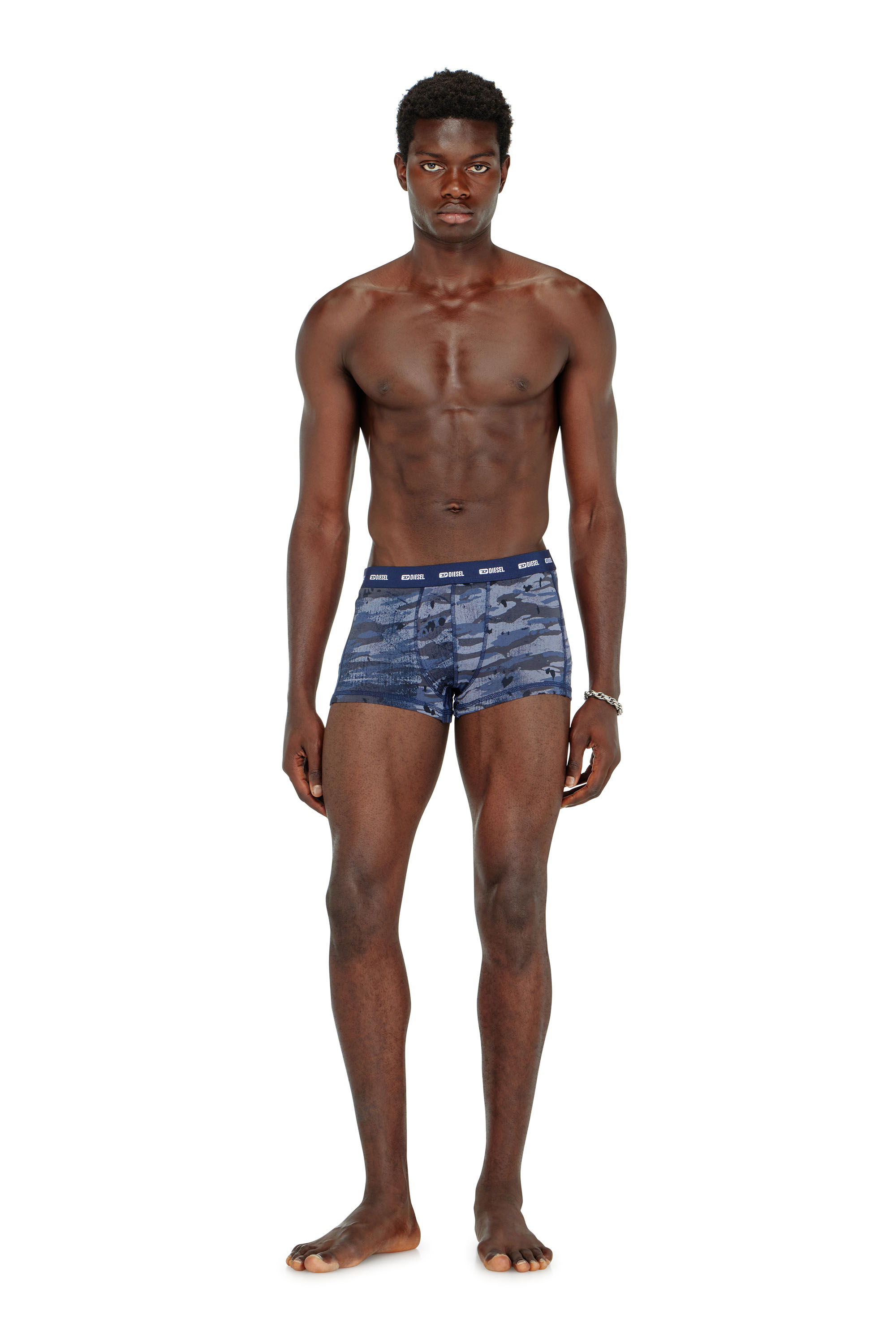 Diesel - DAMIEN-UTLT-3PACK, Set da tre boxer a tinta unita e camouflage Uomo in ToBeDefined - 2