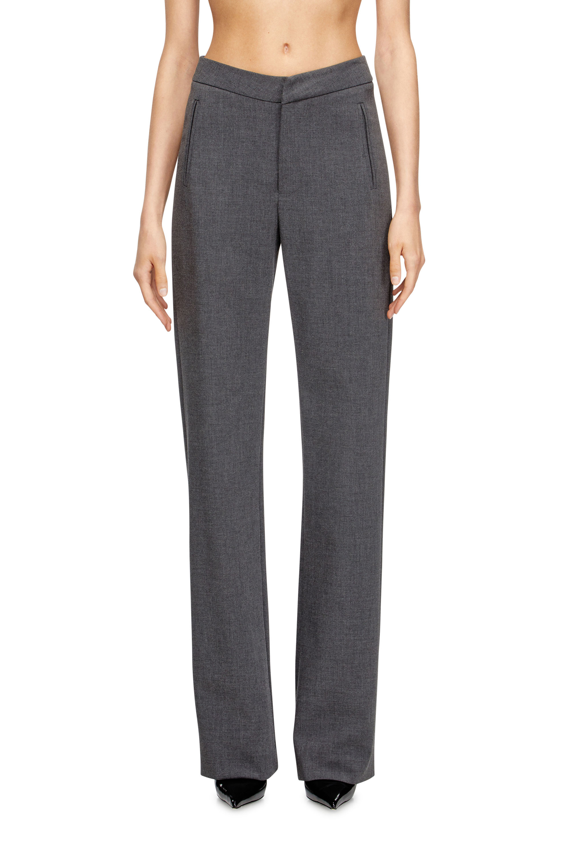 Diesel - P-ROMISE-S1, Pantaloni sartoriali a vita alta Donna in ToBeDefined - 1