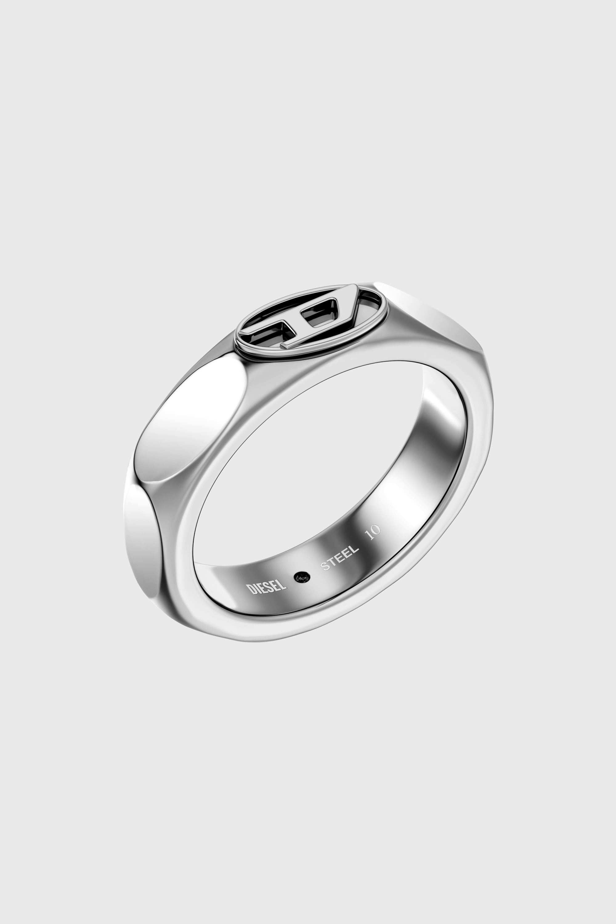 Diesel - DX1693040 JEWELLERY, Anello a fascia in acciaio inox Unisex in Argento - 1