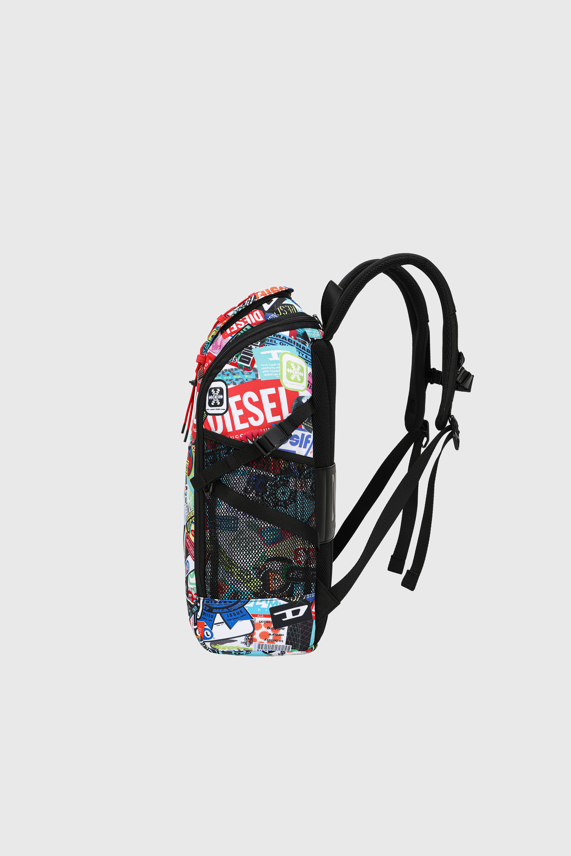 Diesel - DIESEL PC PRINTED BACKPACK-STICKERS- DSB, Zaino multifunzionale con adesivi Unisex in Multicolor - 4