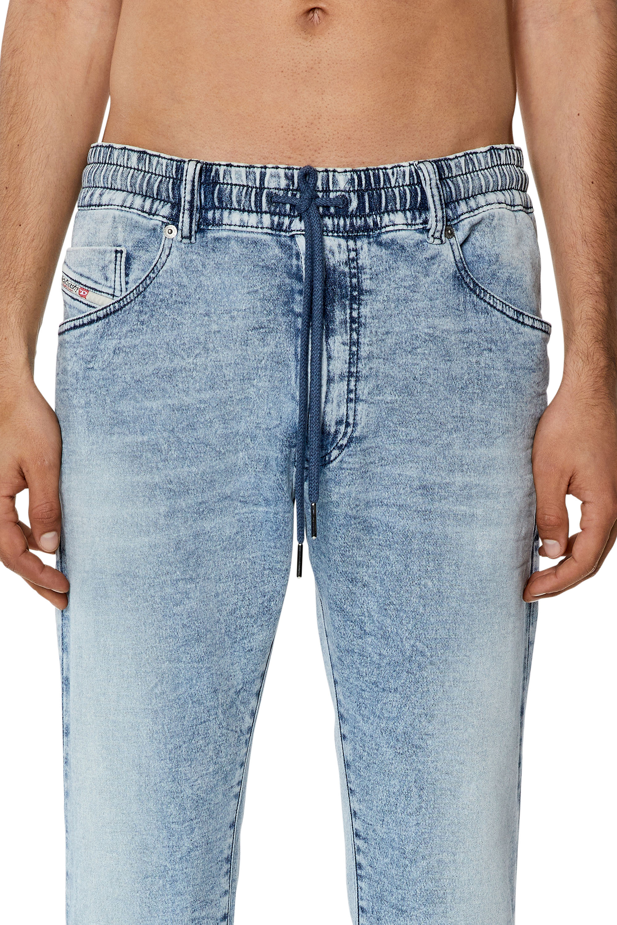 Diesel - Tapered 2030 D-Krooley Joggjeans® 068GG, Blu Chiaro - Image 3