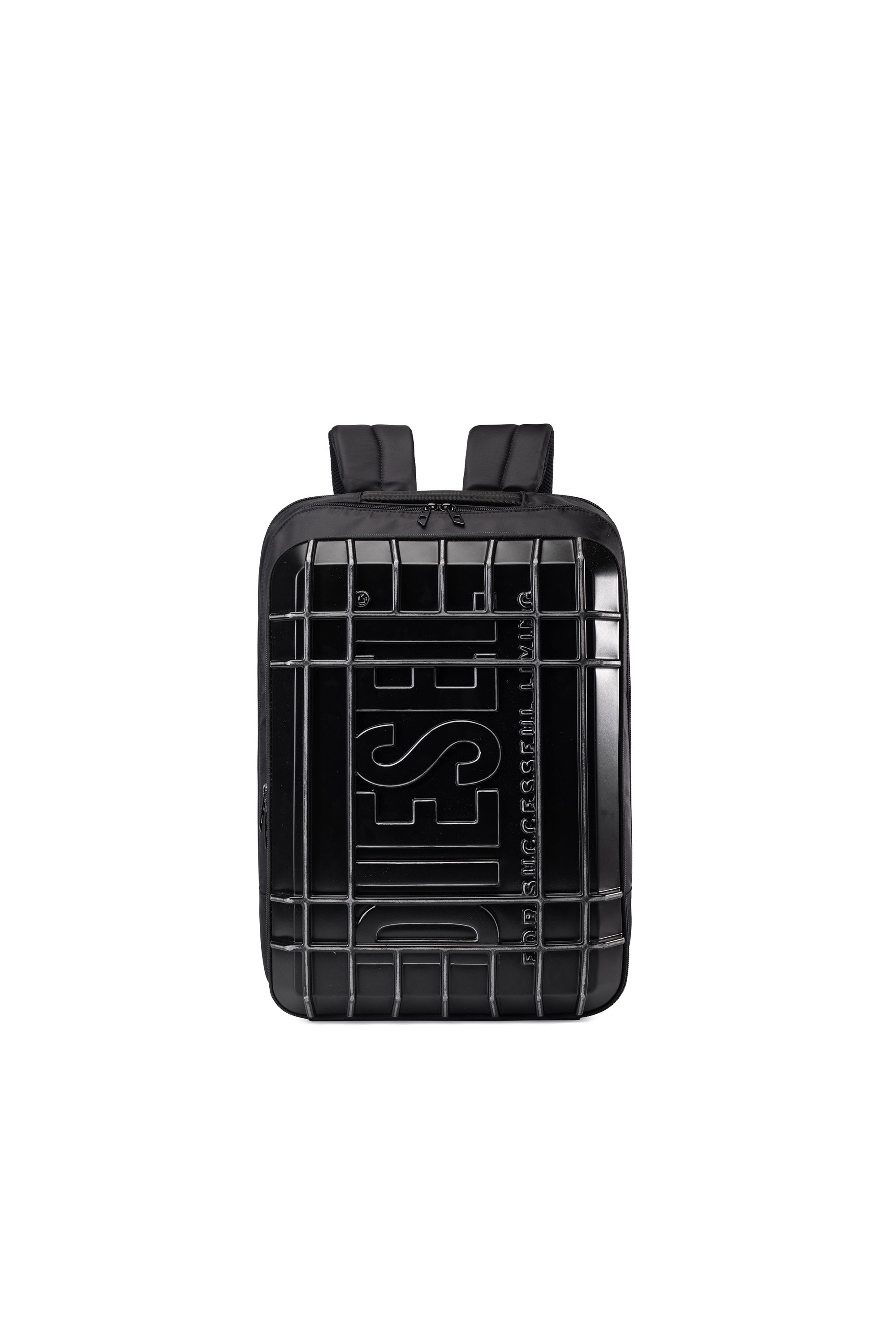 Diesel - DIESEL PC STRONG IMAGE BACKPACK- DSB005, Zaino da viaggio capiente e resistente Unisex in Nero - 1