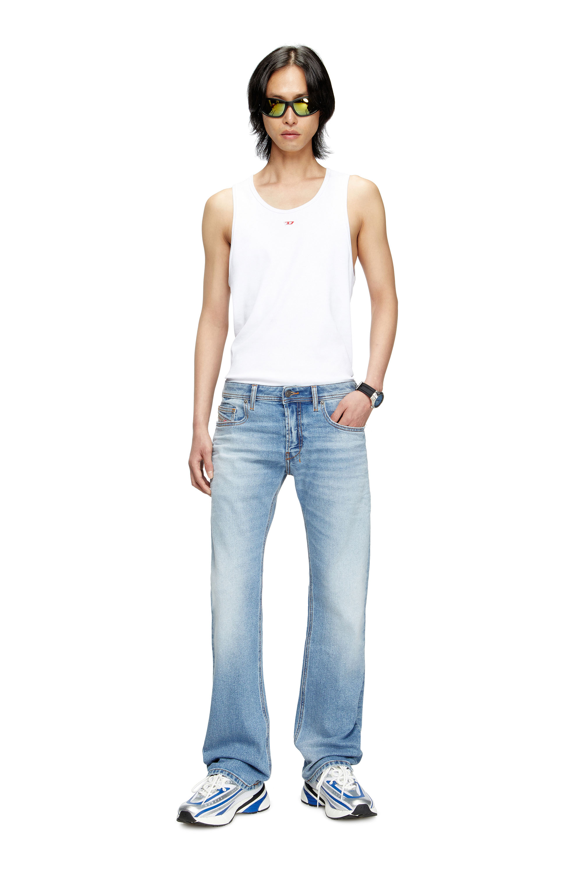 Diesel - Bootcut Jeans 2007 Zatiny 0DBDV Uomo, Blu Chiaro - Image 2