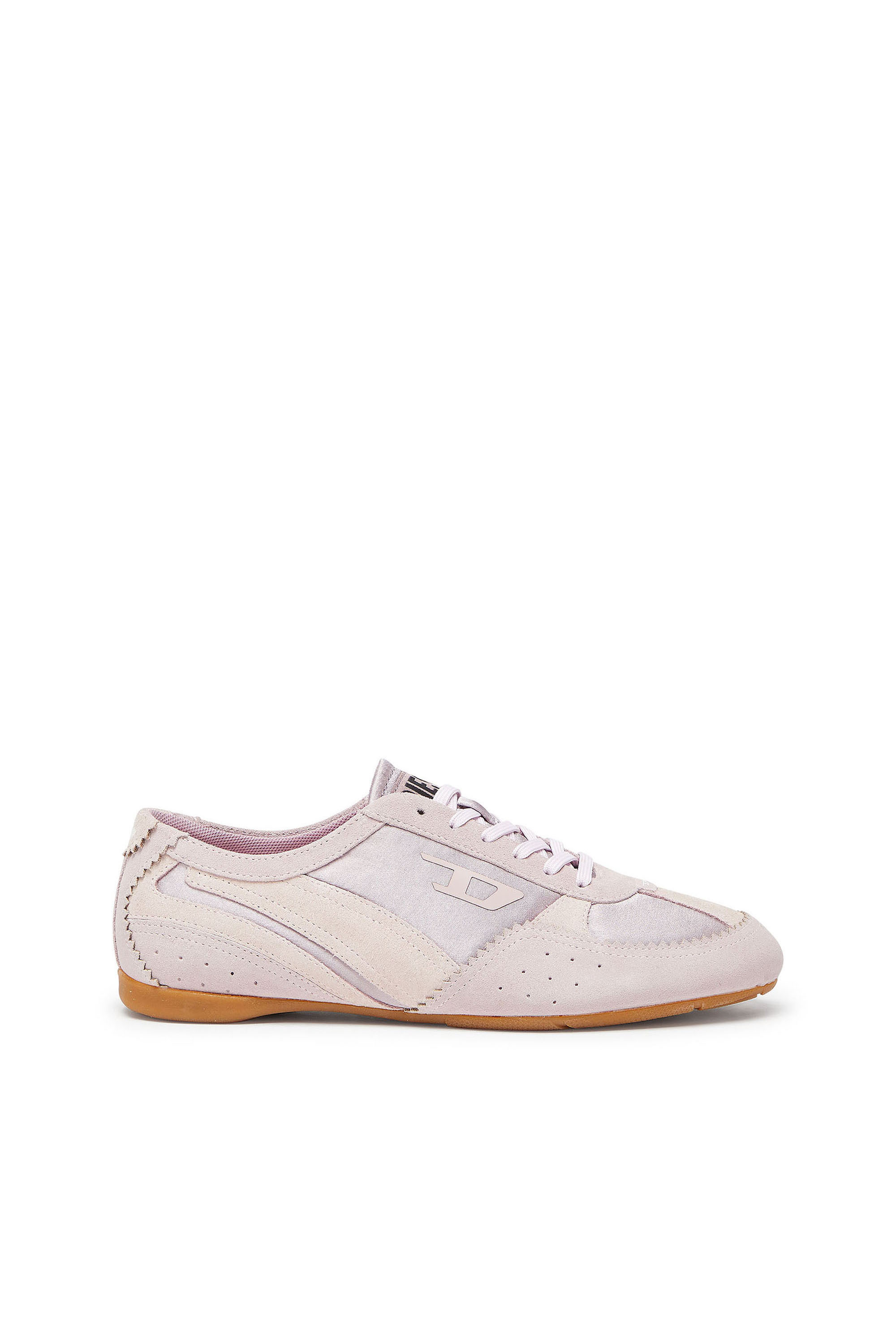 Diesel - D-MILE LOW II W, D-Mile - Sneaker flat con inserti in suede Donna in Rosa - 1