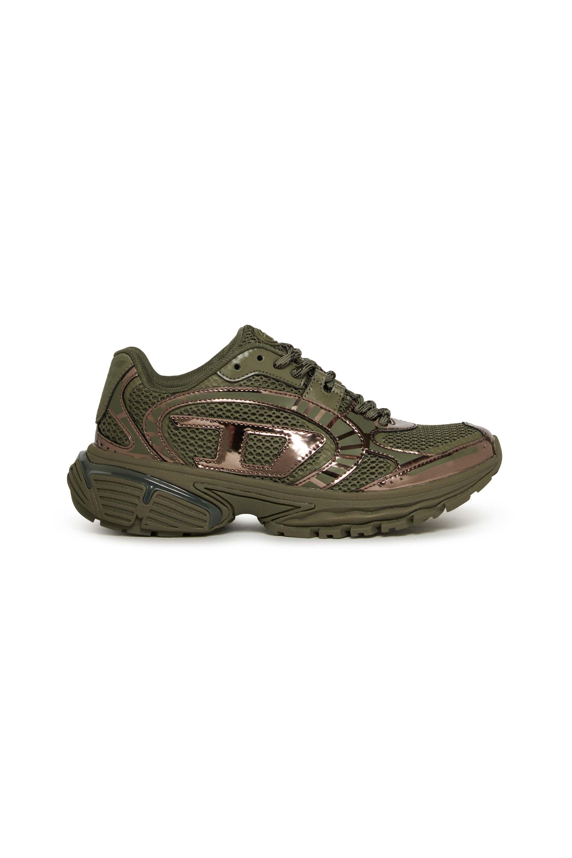 Diesel - S-PRO-V-DENSE LOW, S-Pro-V-Dense - Sneakers in nylon con logo Oval D Unisex in Verde - 1