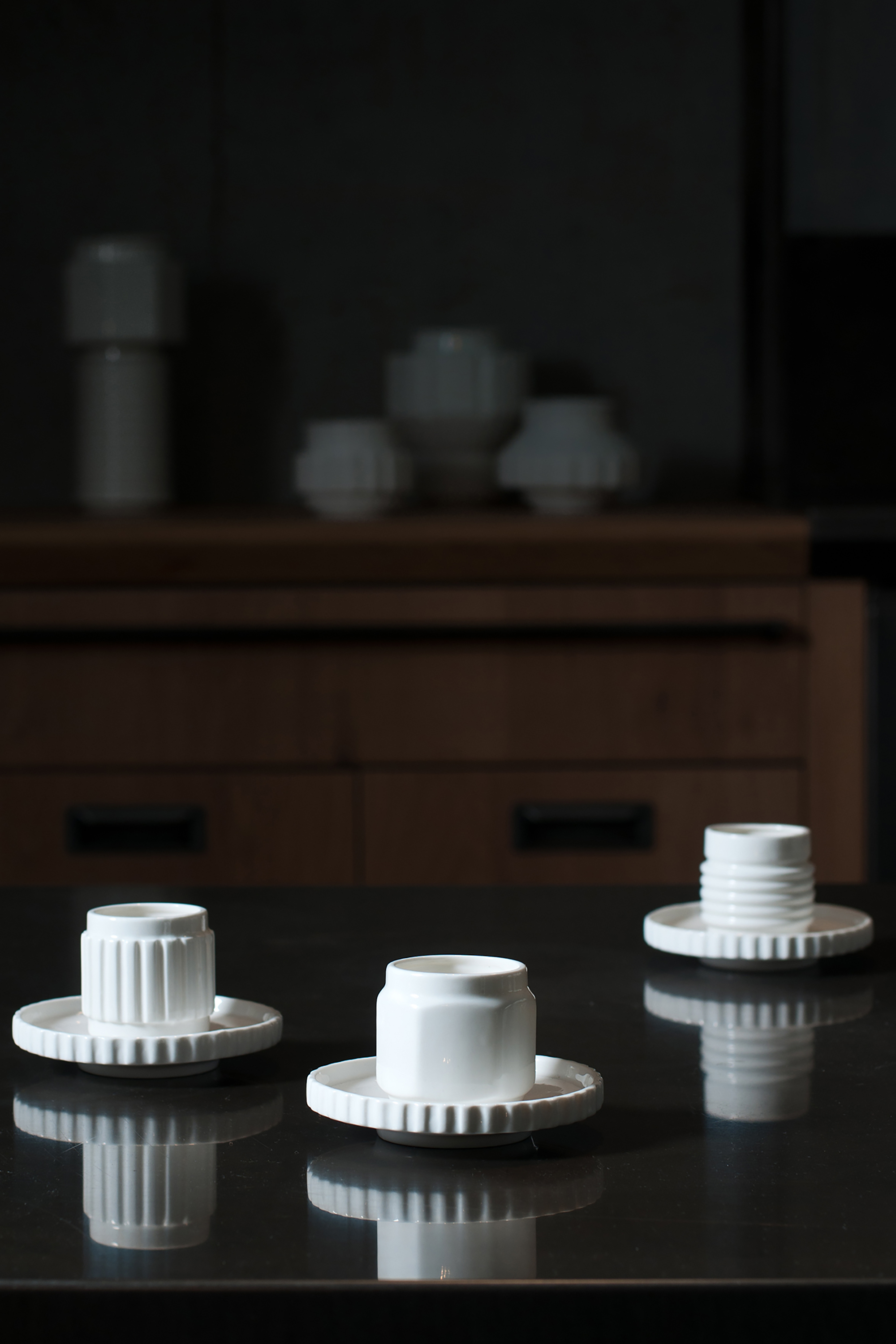 Diesel - 10974 MACHINE COLLEC, Tazza da caffè in porcellana con piattino Unisex in Bianco - 3