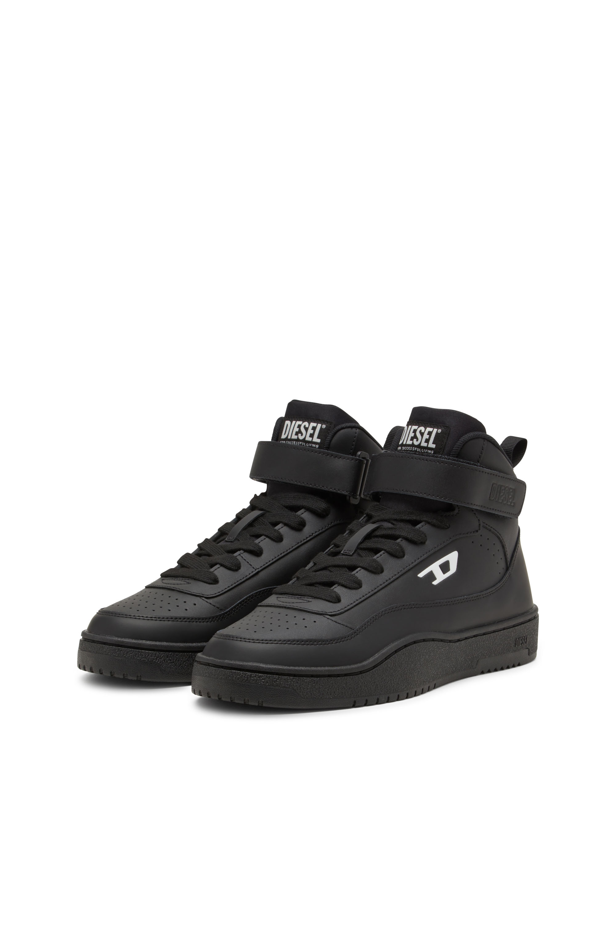 Diesel - S-TRACKER-D MID, S-Tracker-D-Sneaker mid top Uomo in Nero - 8