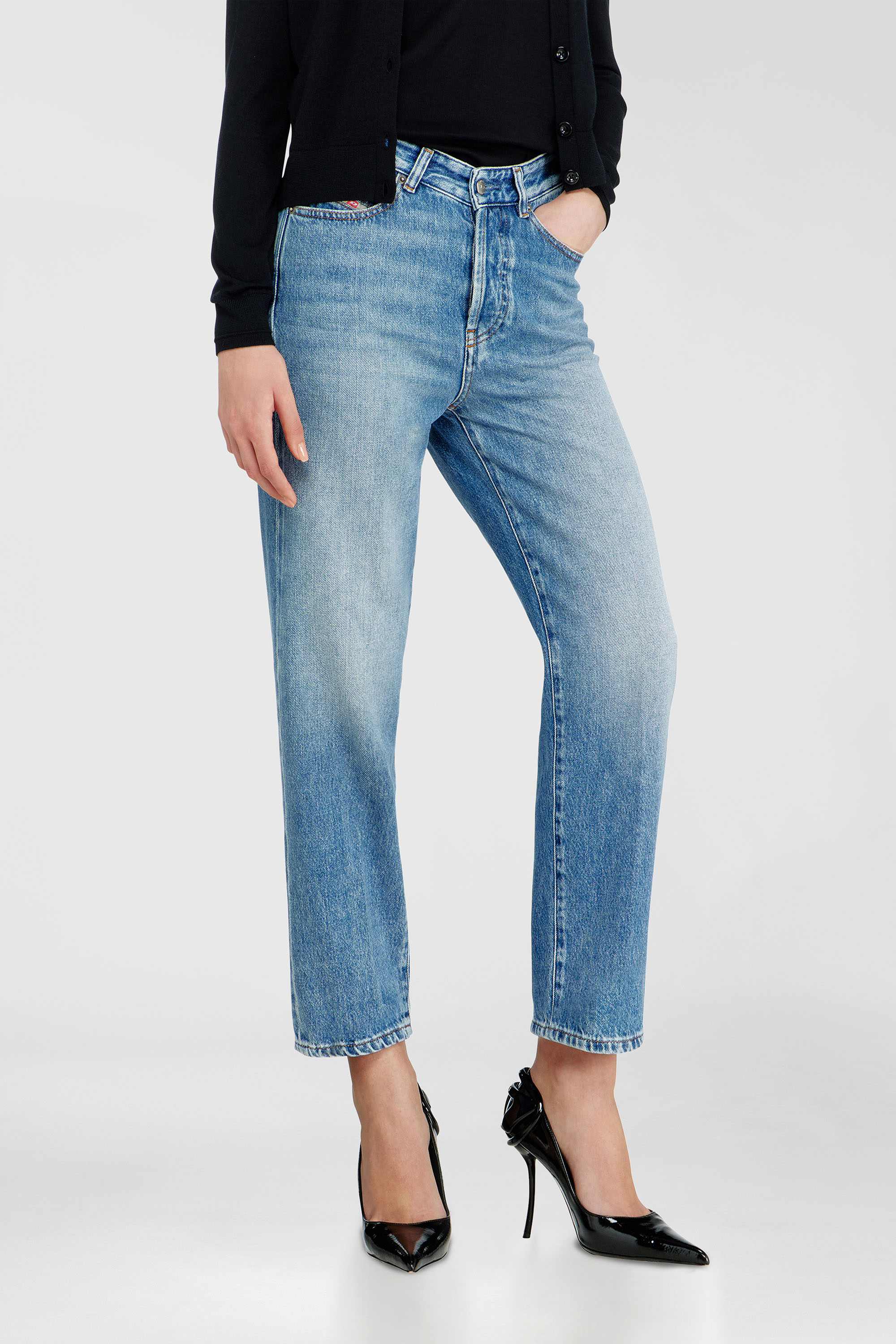 Diesel - Regular Jeans 1981 D-Went 09Q07 Donna, Blu Chiaro - Image 7