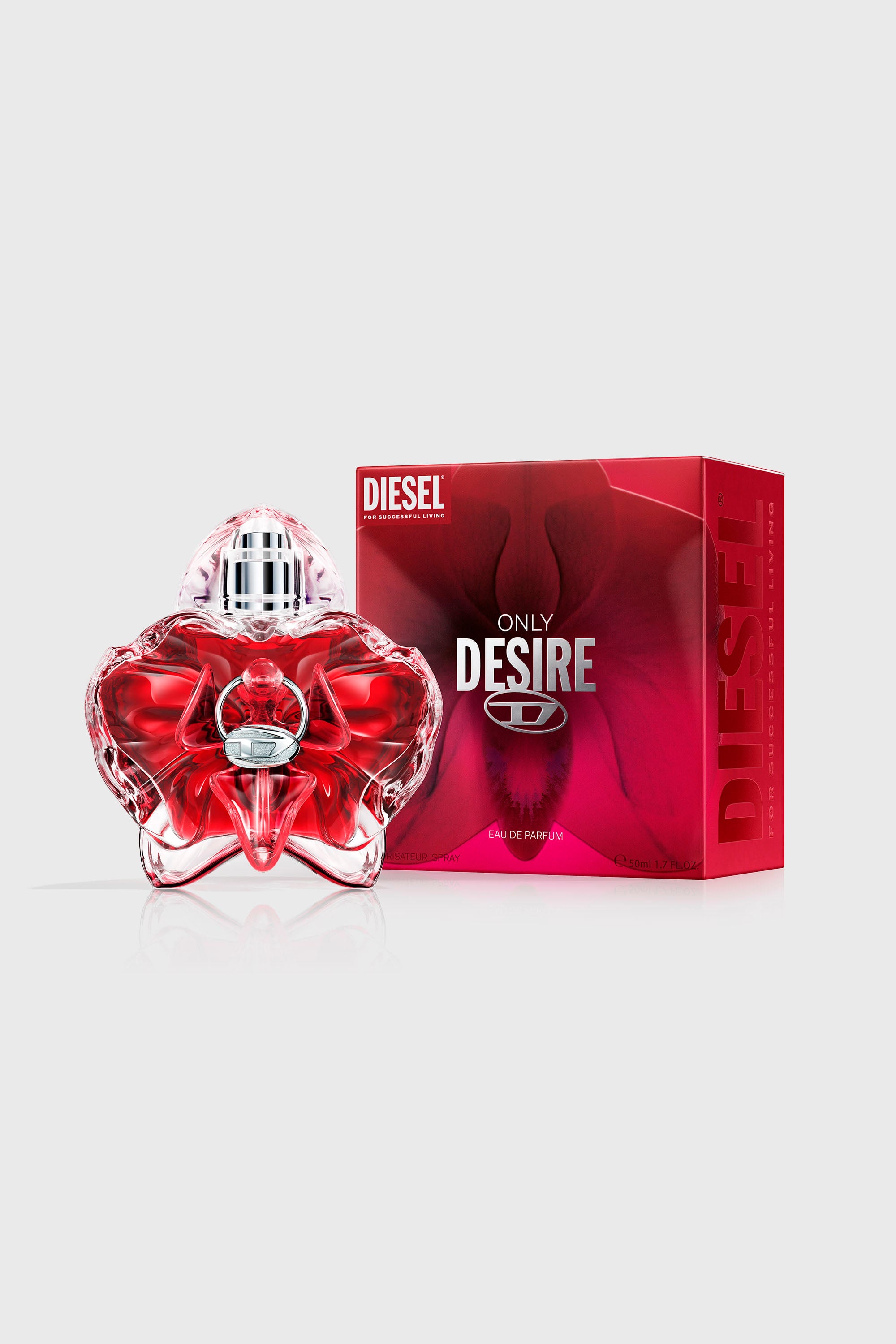 Diesel - DIESEL ONLY DESIRE EDP 50ML LF794300, Woman's Only Desire 50ml, Eau De Parfum in Red - 2