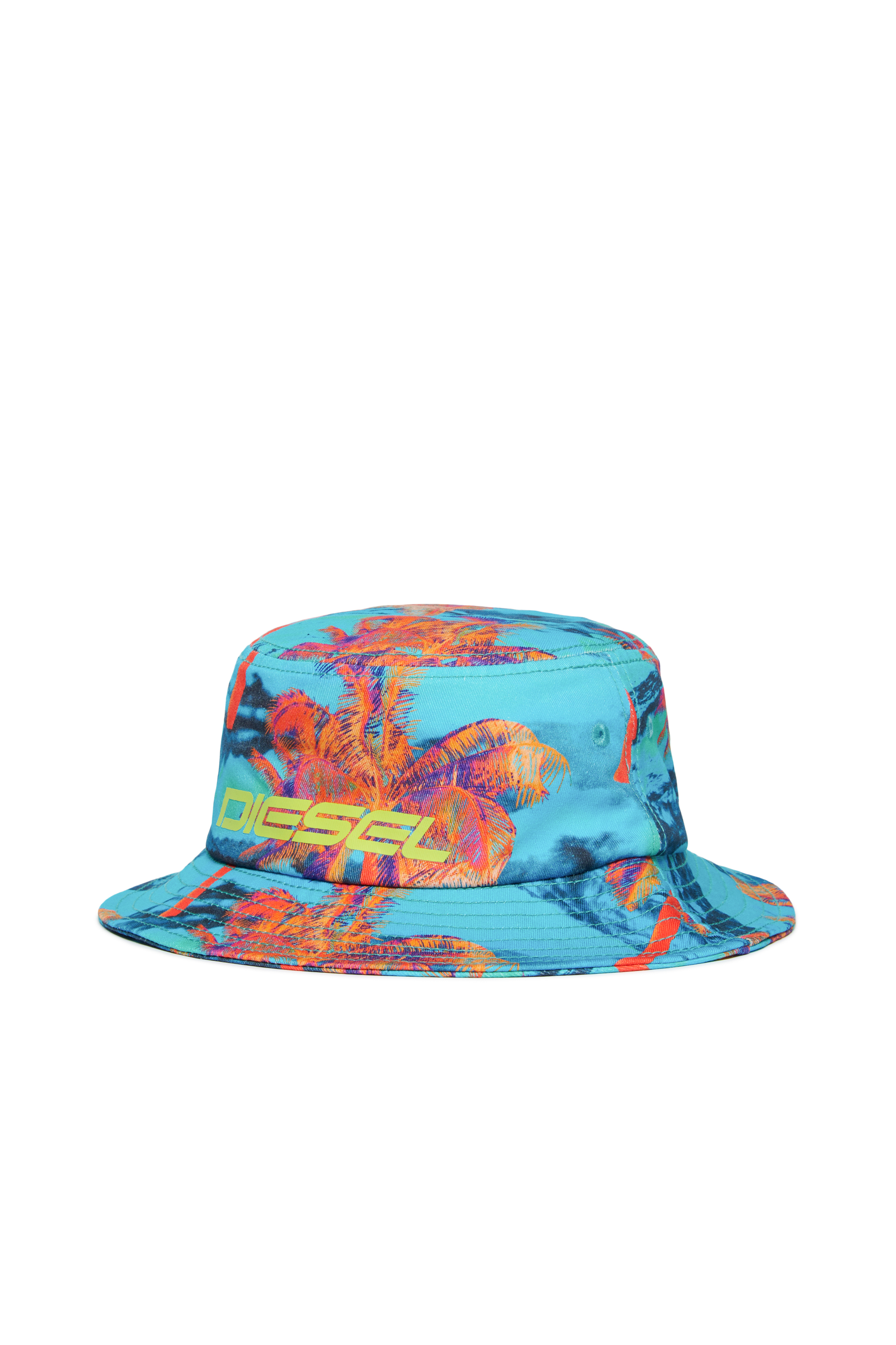 Diesel - FRING, Cappello da pescatore con stampa di palma Unisex in Multicolor - 1