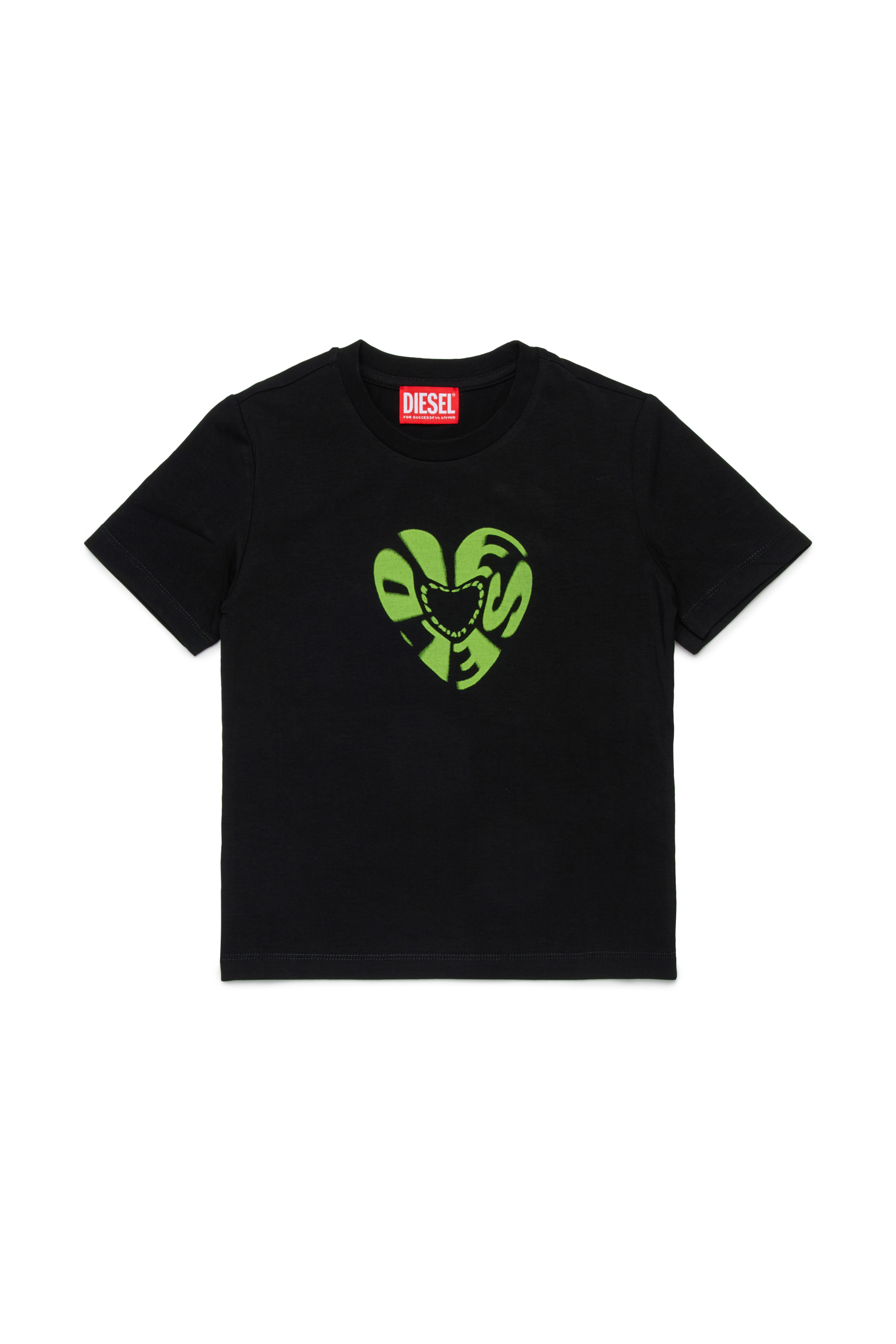 Diesel - TIPRID, T-shirt in cotone con stampa grafica Donna in Nero - 1