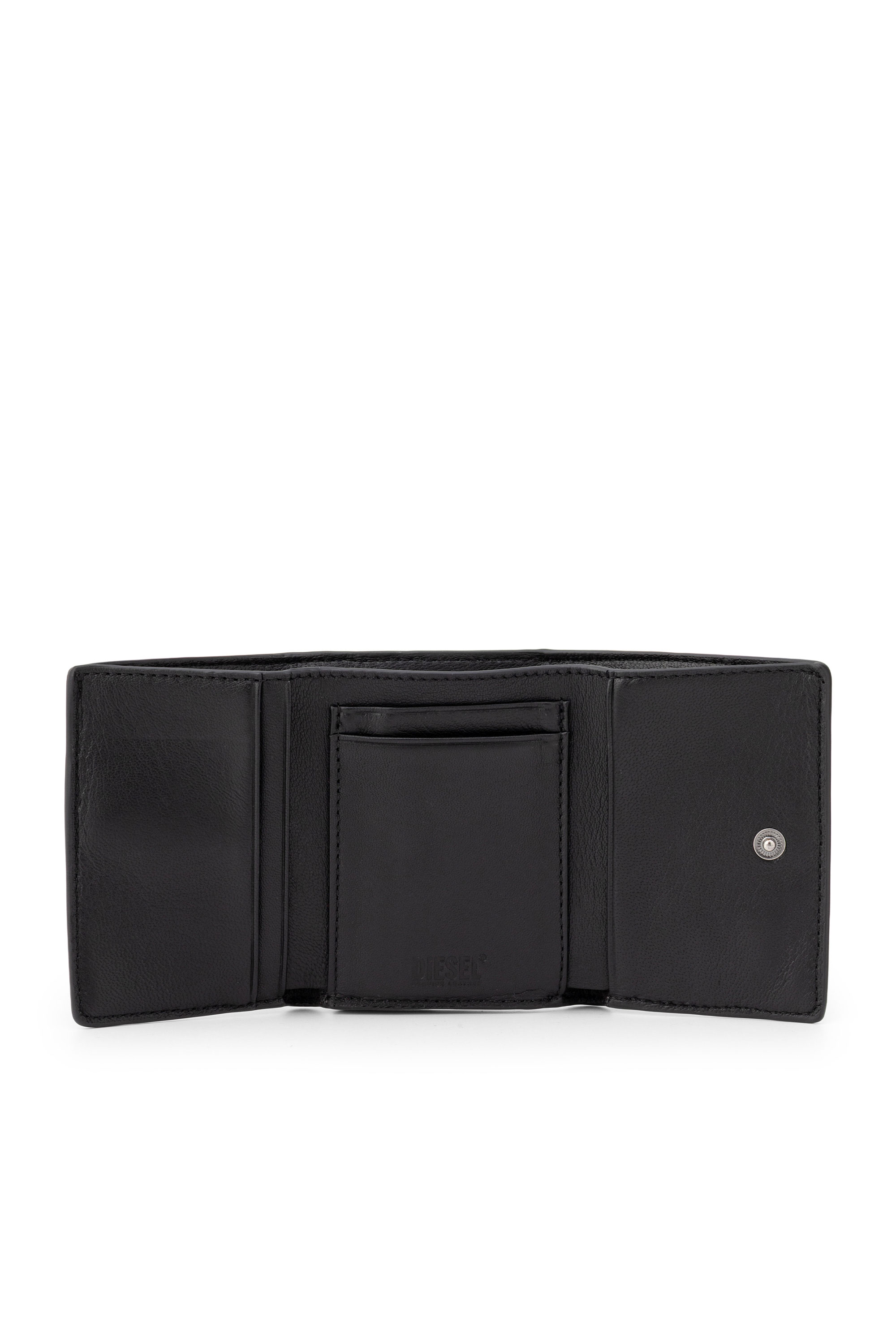 Diesel - BISCOTTO BI FOLD COIN S 3D, Portafoglio a libro in pelle semi lucida Uomo in ToBeDefined - 3