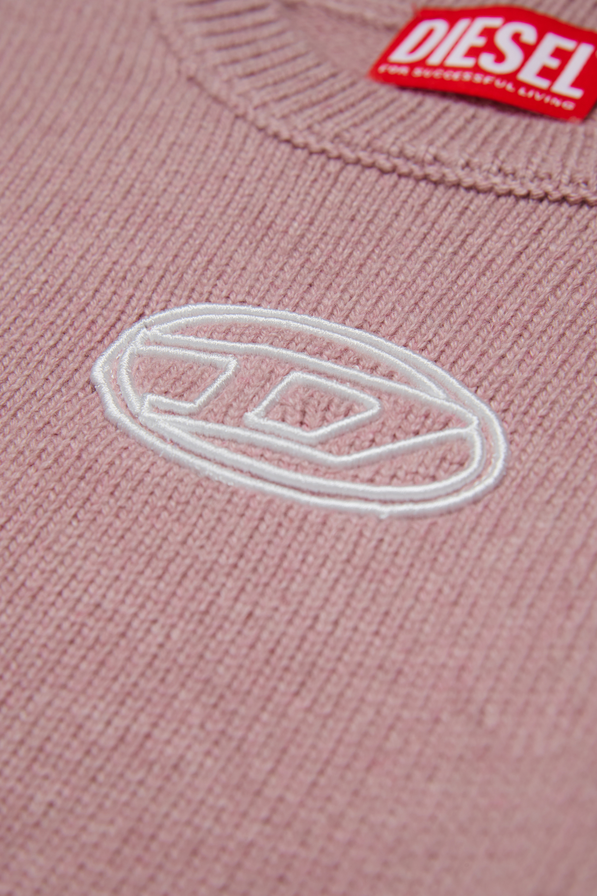 Diesel - KLESSY, Maglione misto lana con logo Donna in Rosa - 4