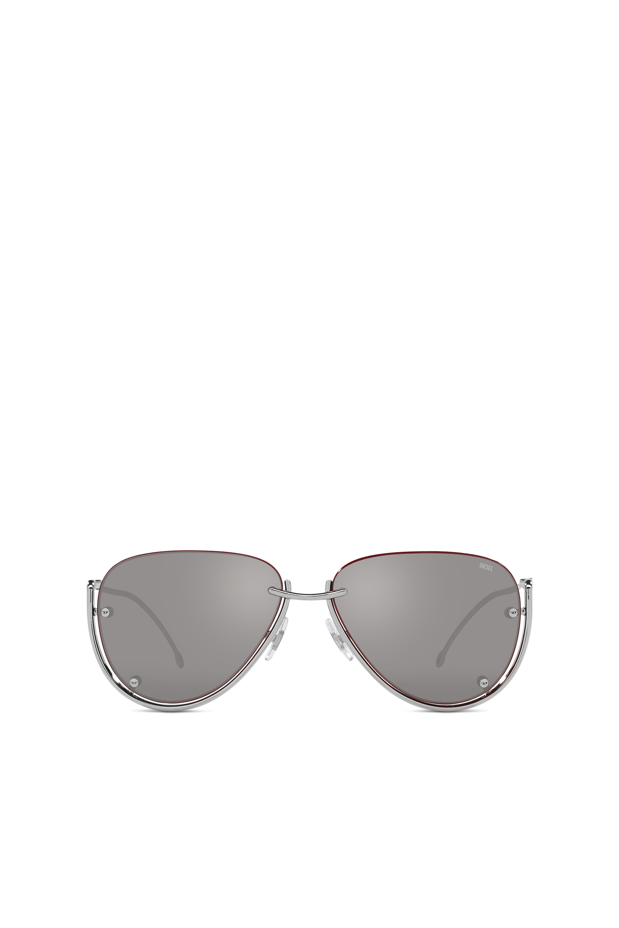 Diesel - 0DL1003, Occhiali da sole pilot Unisex in Argento - 1