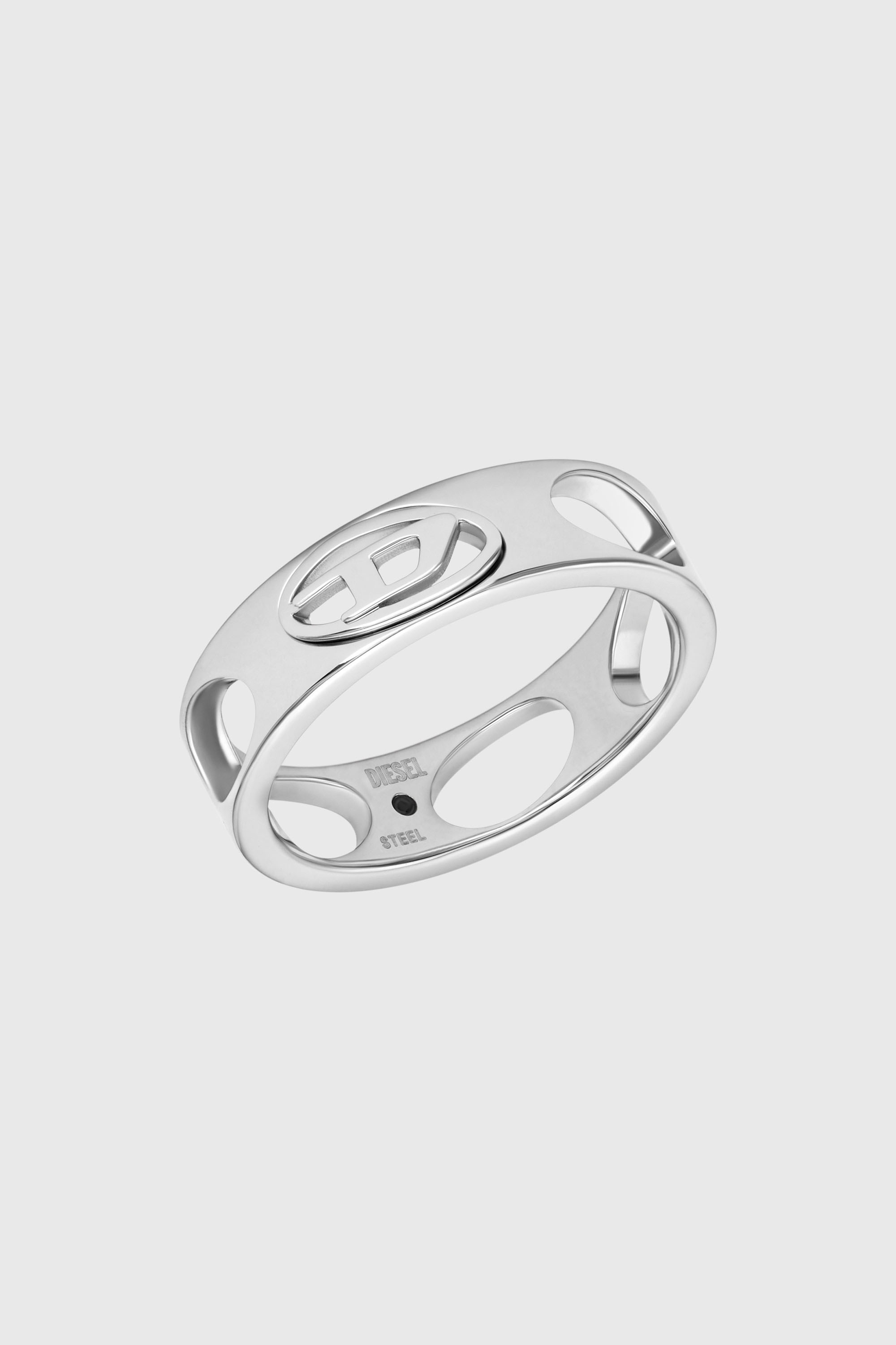 Diesel - DX166540 JEWELLERY, Anello con fascia in acciaio inox Unisex in Argento - 1