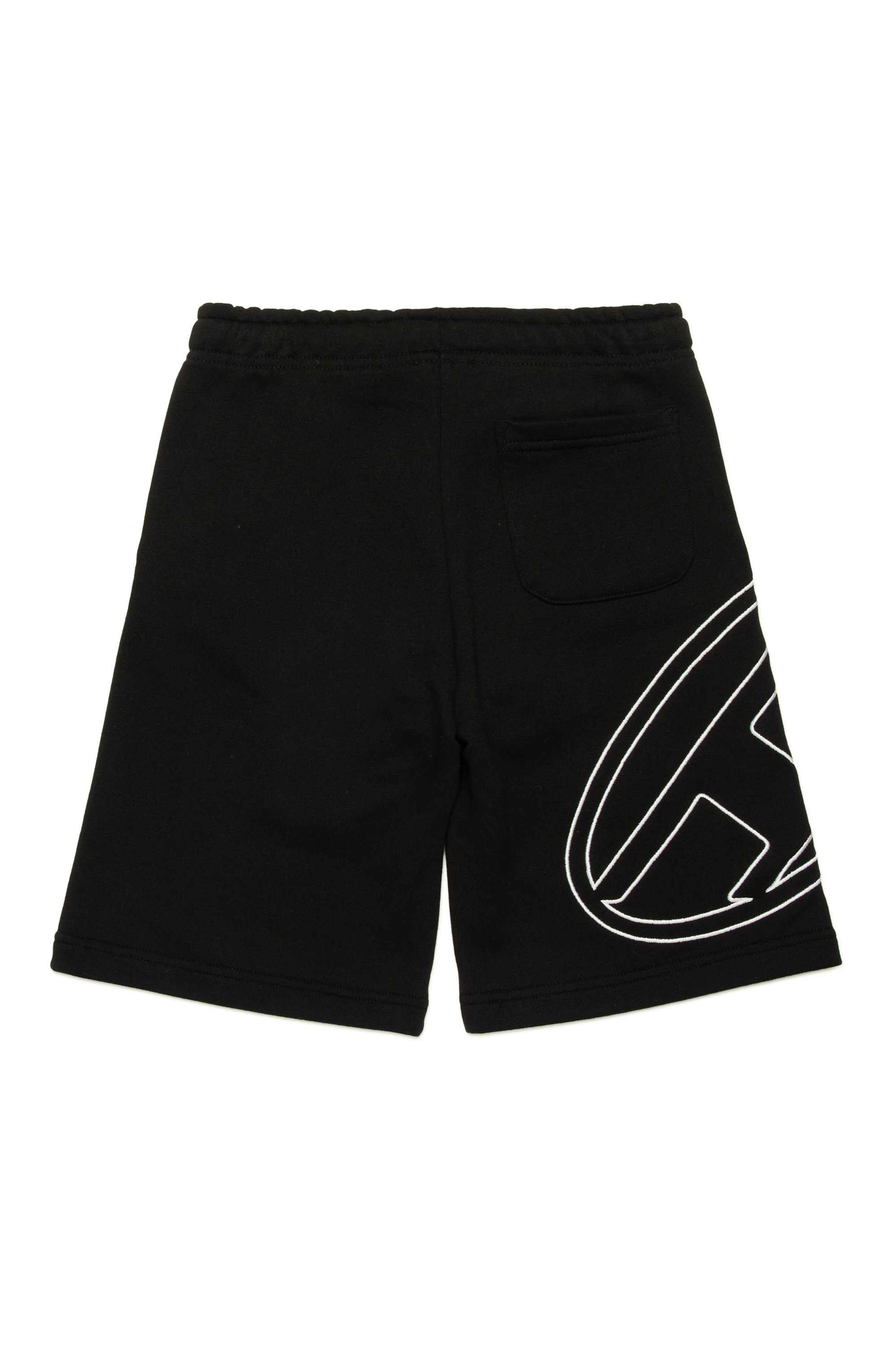 Diesel - PBETTYMEGOVALD, Shorts sportivi con ricamo Oval D Uomo in Nero - 2