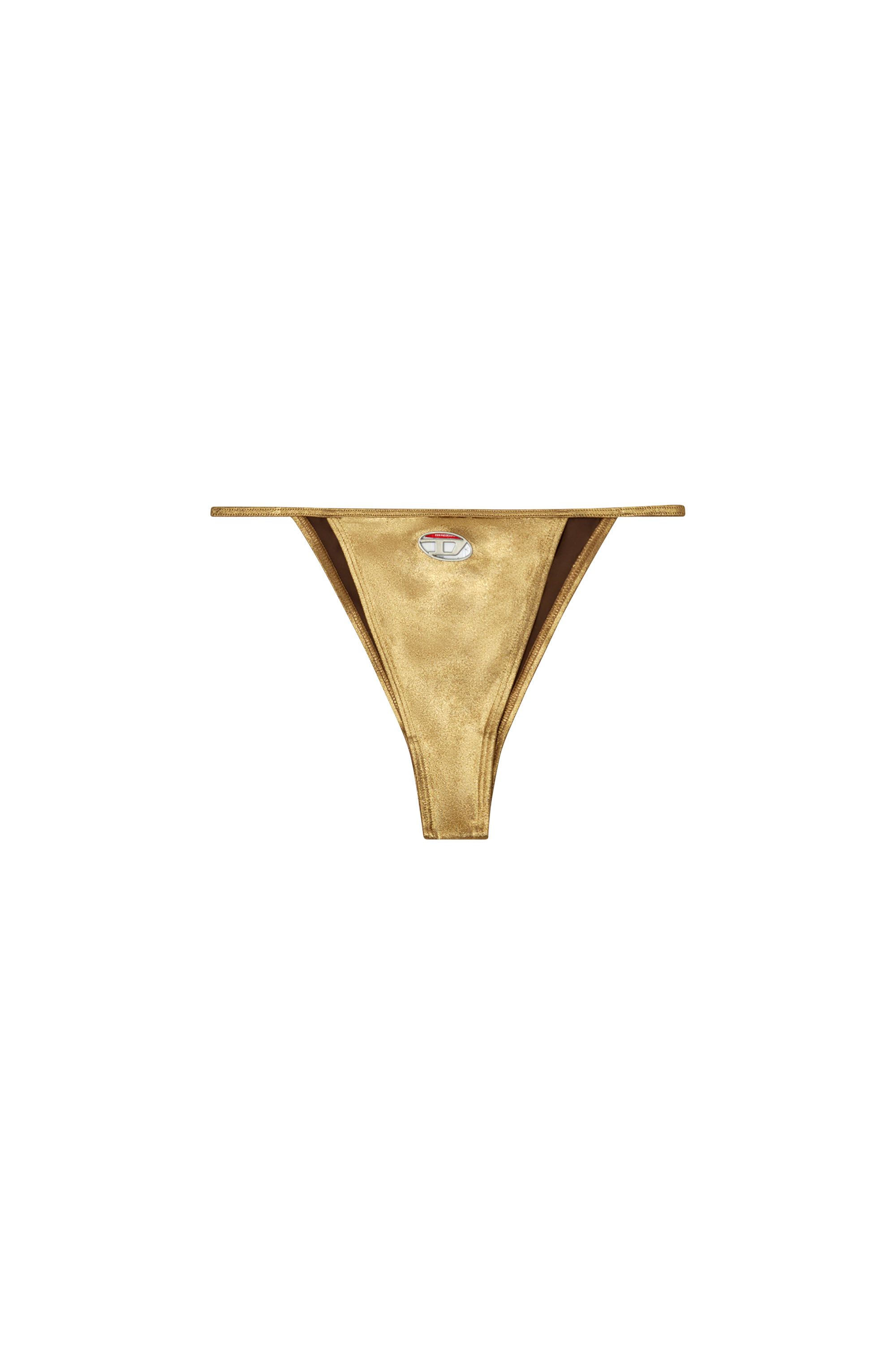 Diesel - CAMILLE-UTLT, Slip bikini metallizzati Donna in Oro - 4