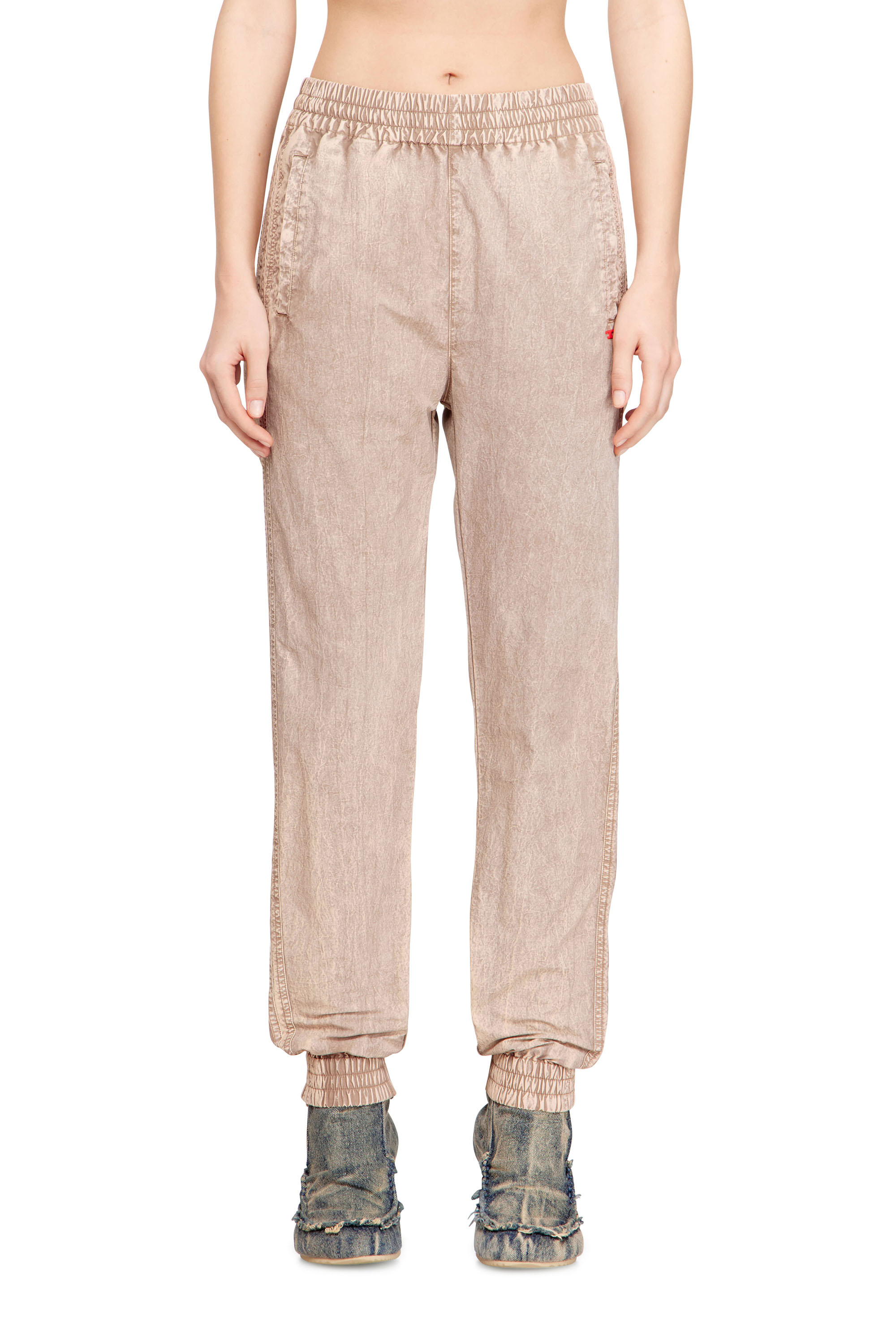 Diesel - P-ARIS, Woman's Track pants in treated Taslan in null - 3