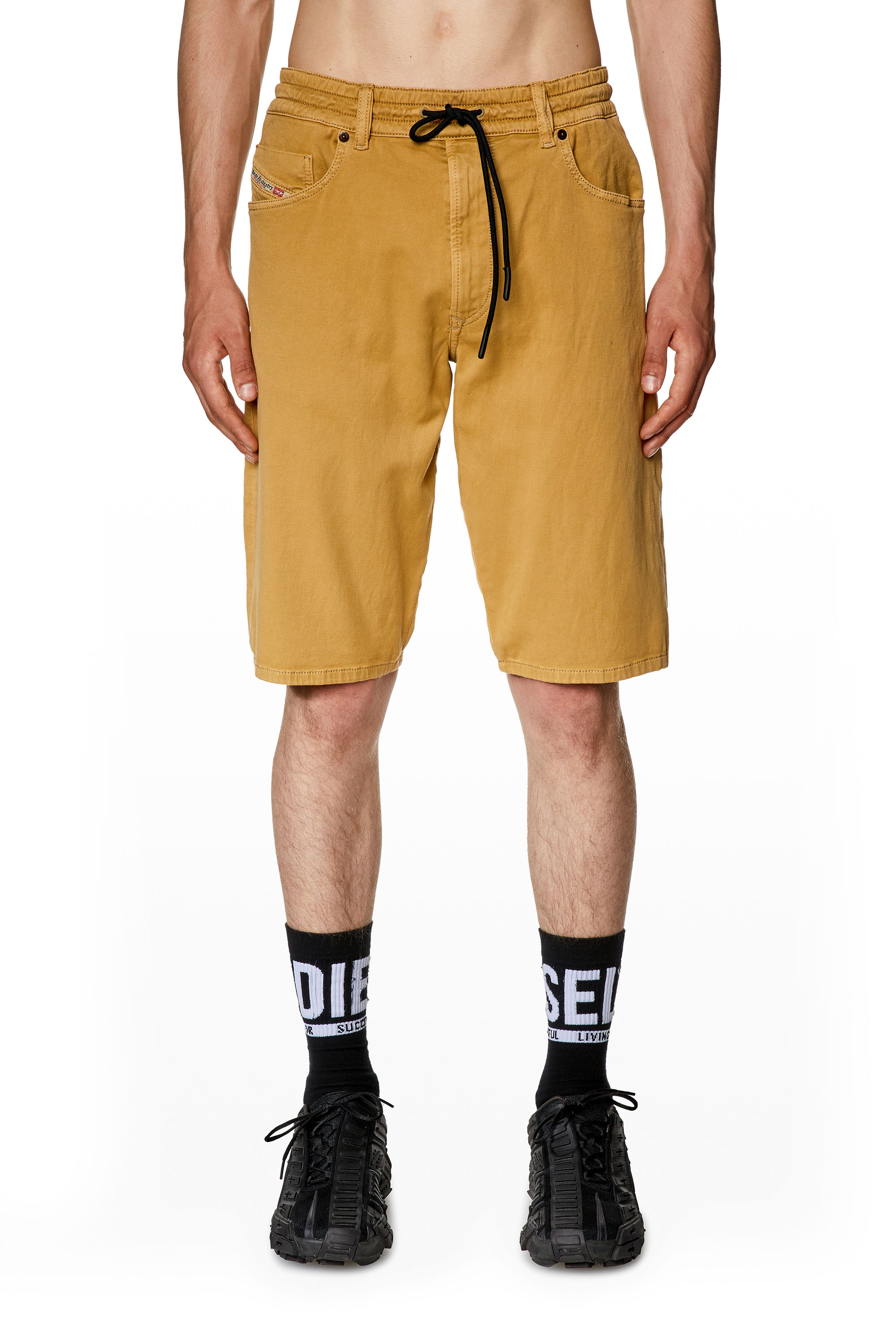 Diesel - D-KROOLEY-SHORT JOGG, Marrone Chiaro - Image 1