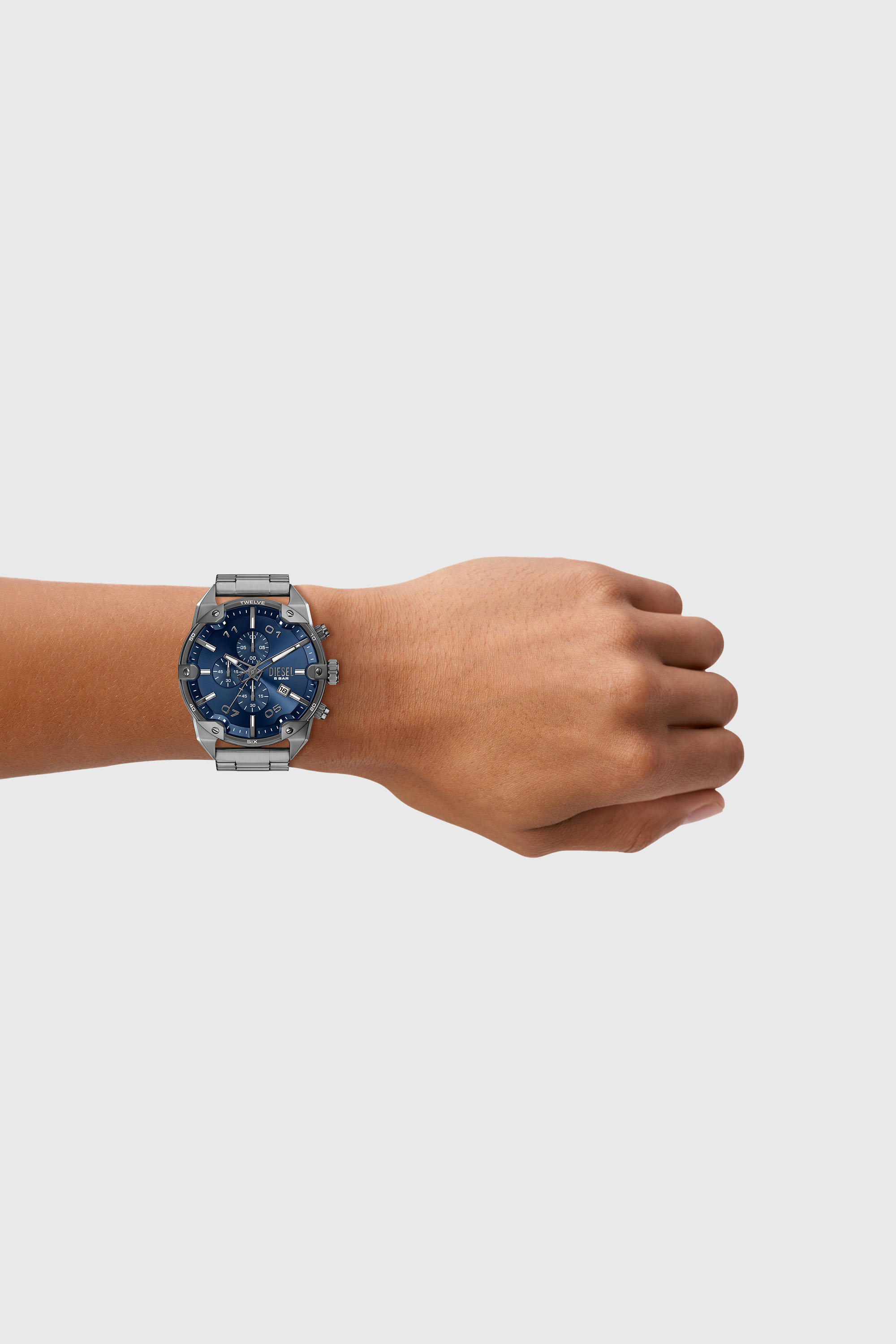 Diesel - DZ4724 WATCH, Orologio Spiked in acciaio inox Uomo in Grigio - 5