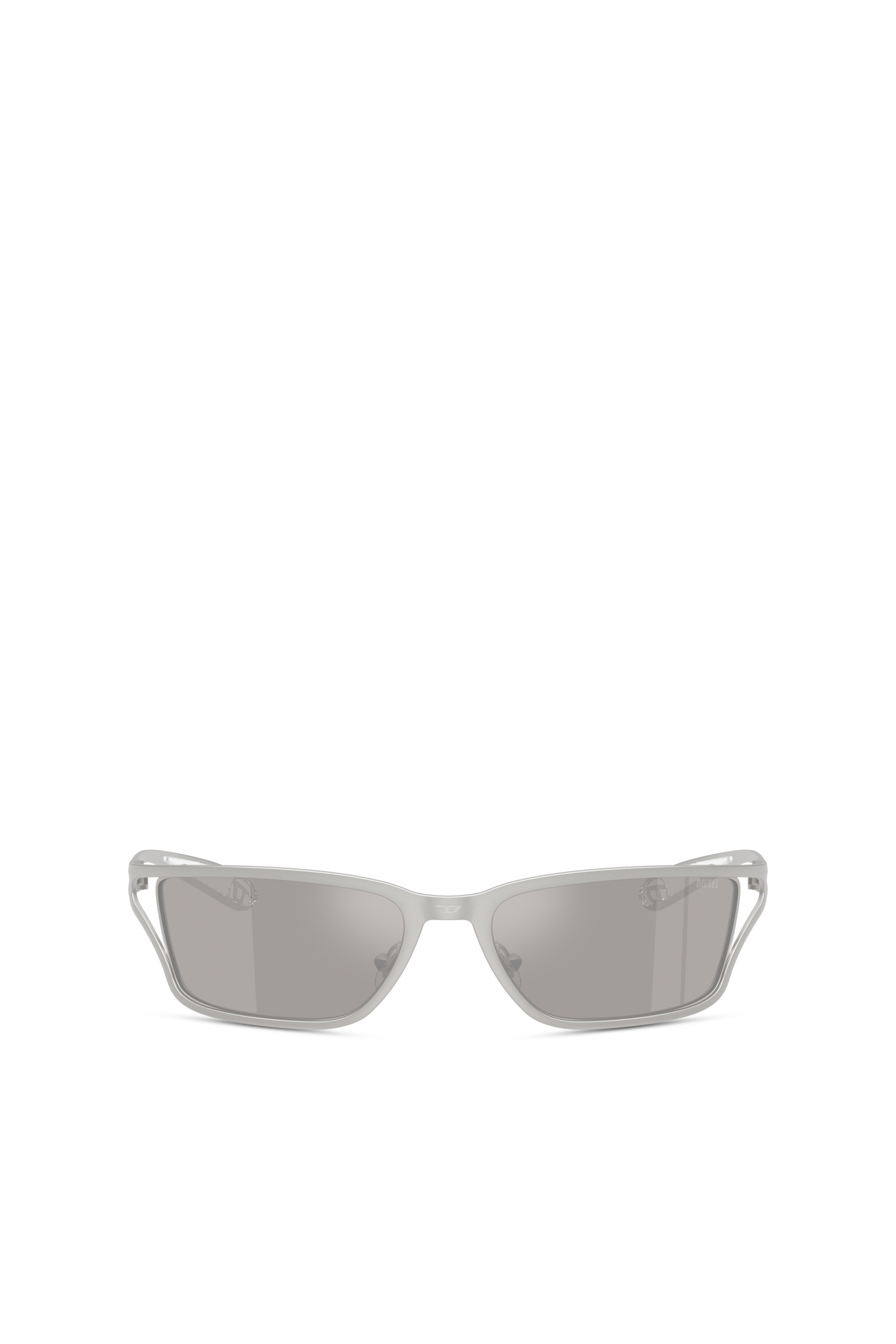 Diesel - 0DL1015, Occhiali da sole rettangolari Unisex in Grigio - 2