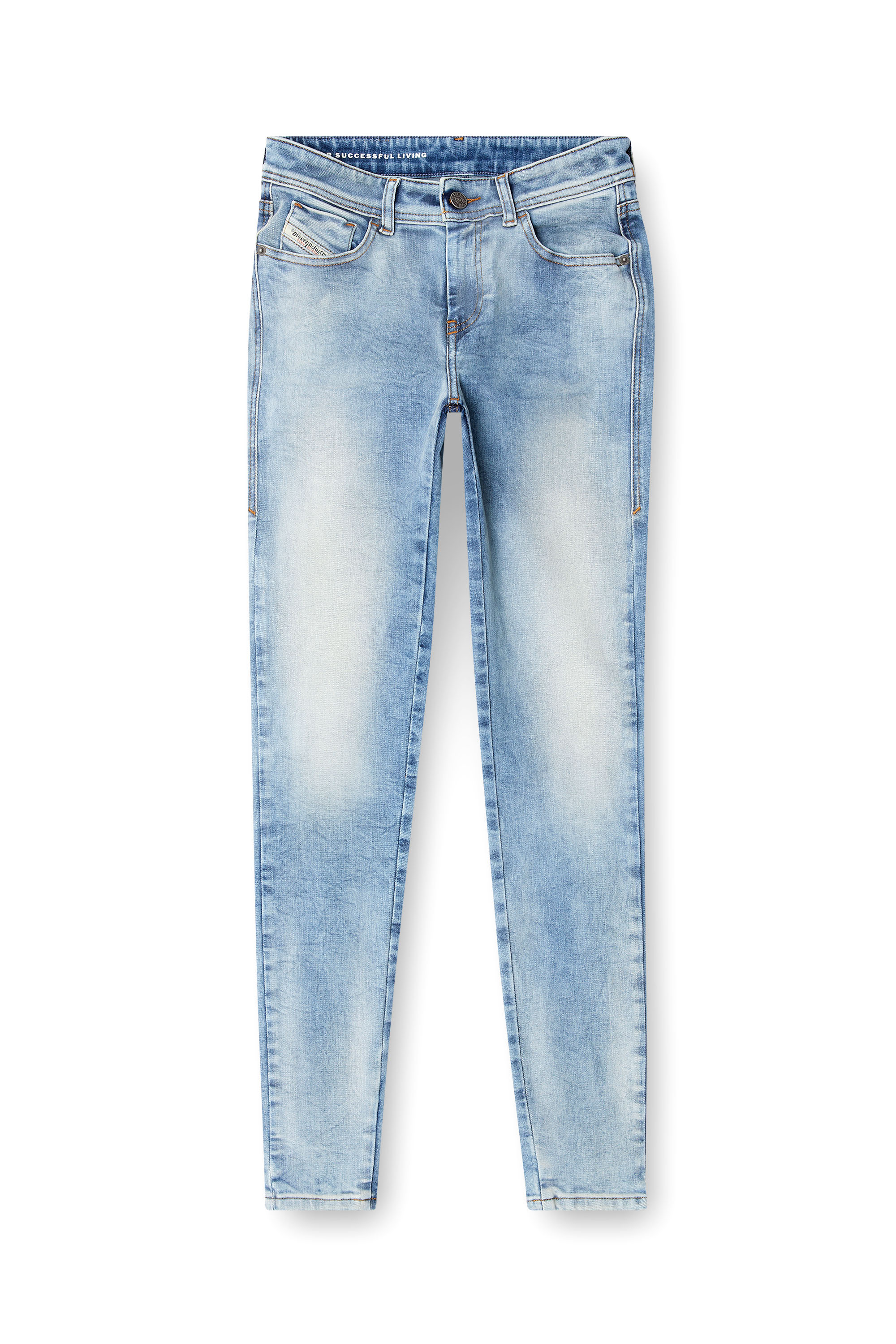 Diesel - Skinny Jeans 2017 Slandy 09K72 Donna, Blu Chiaro - Image 3