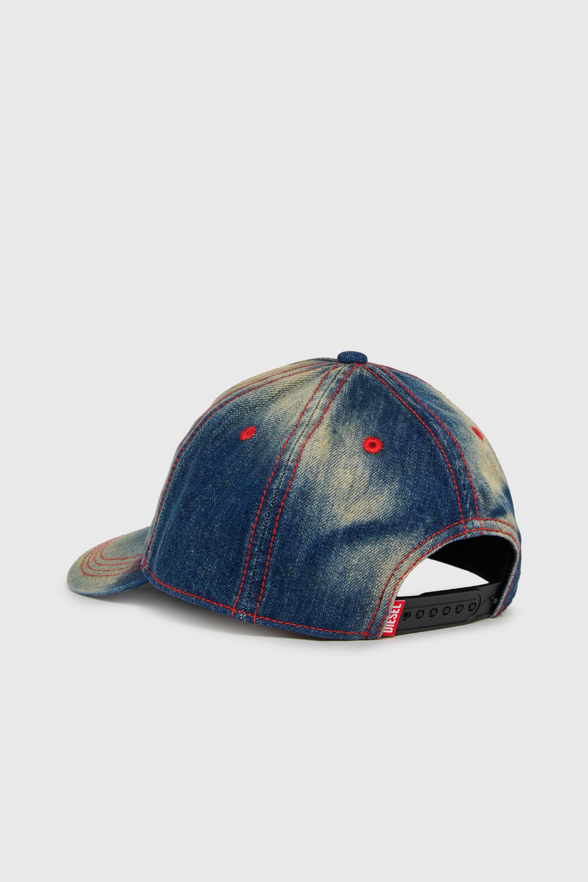 Diesel - FIMEN, Cappellino in denim faded con ricamo Oval D Unisex in Blu - 2