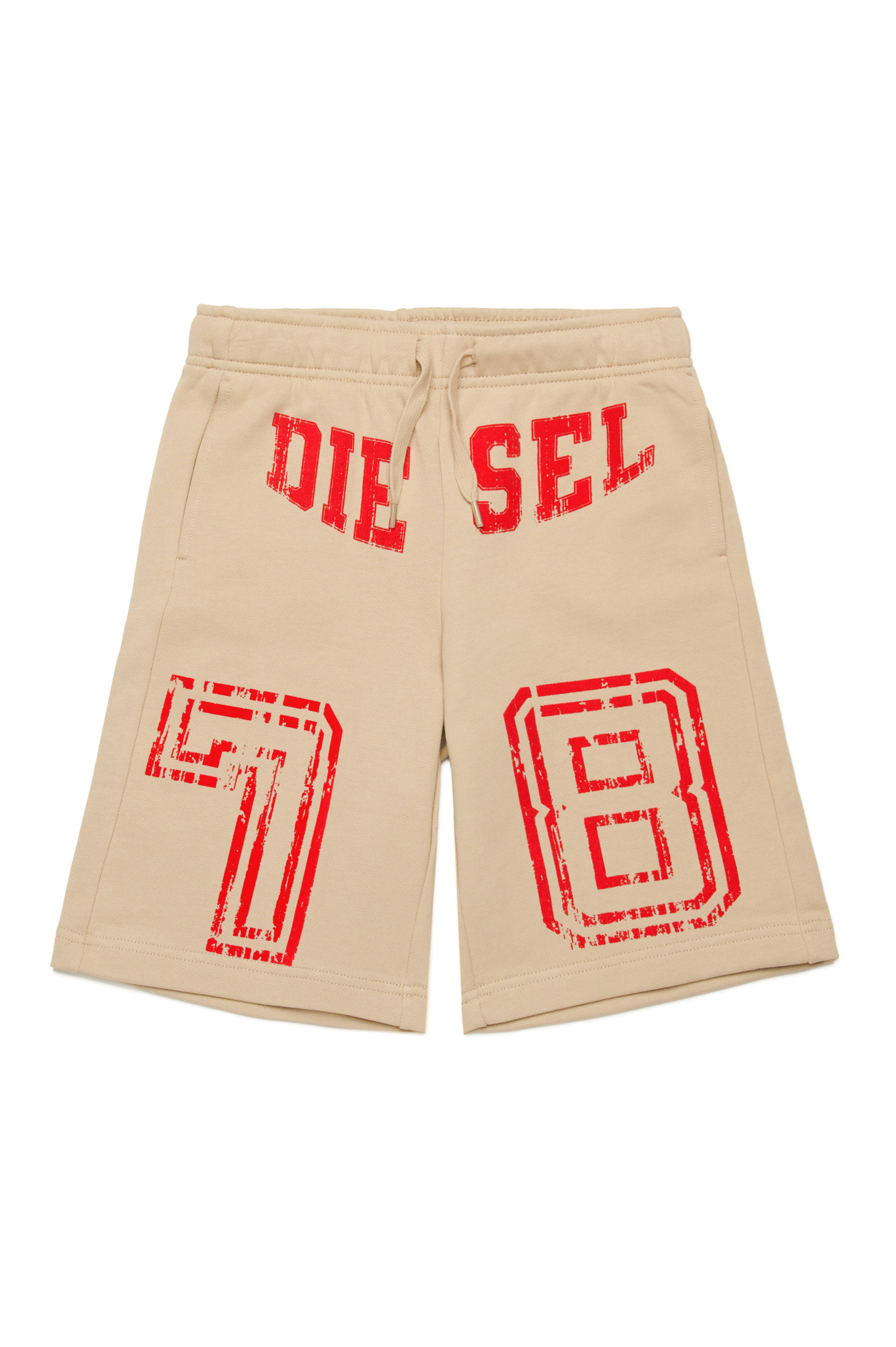 Diesel - PTAINSHORT, Shorts sportivi con logo Diesel 78 Uomo in Marrone - 1