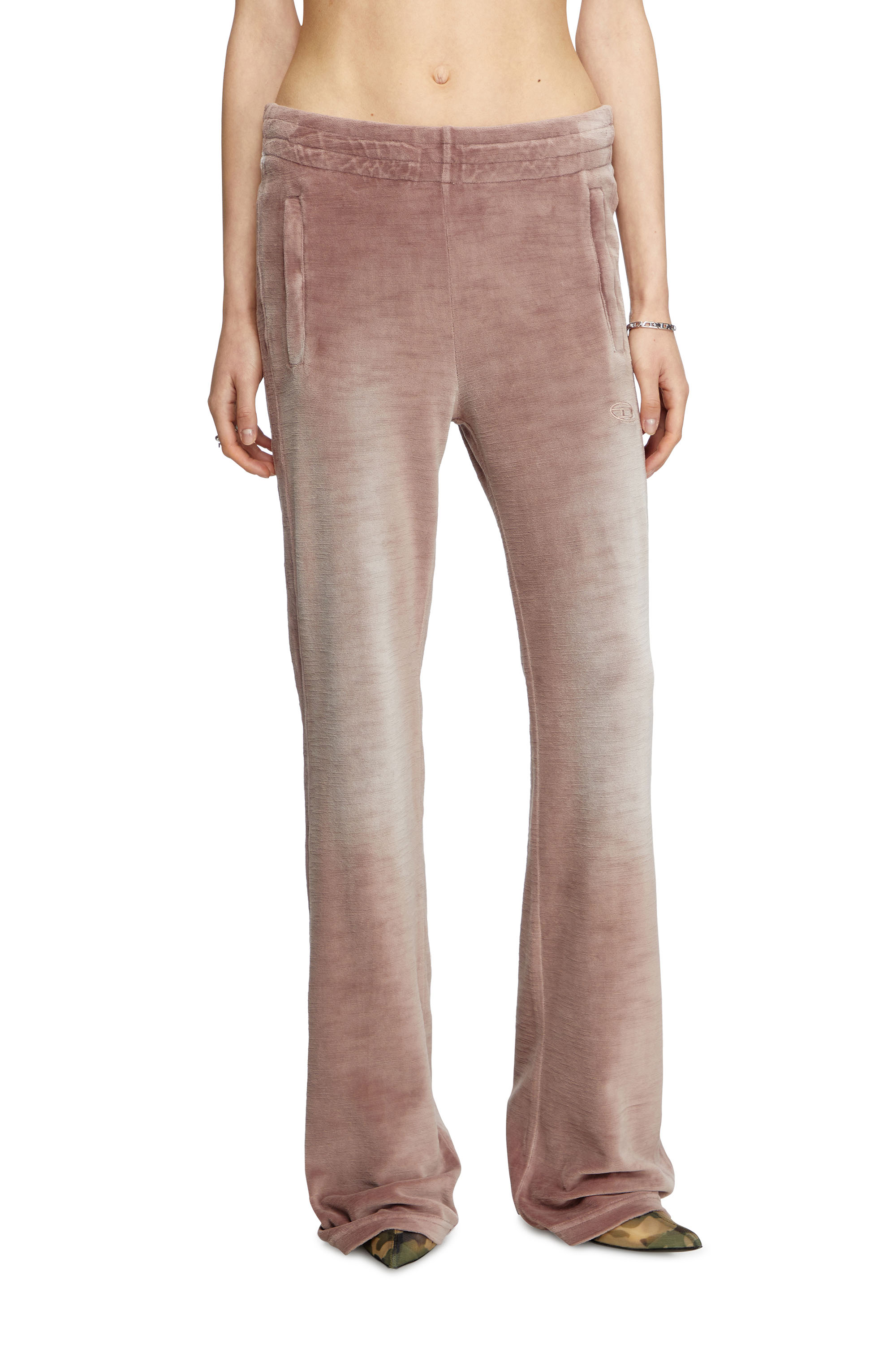 Diesel - P-ELY-Q1, Pantaloni tuta wide Donna in Rosa - 1