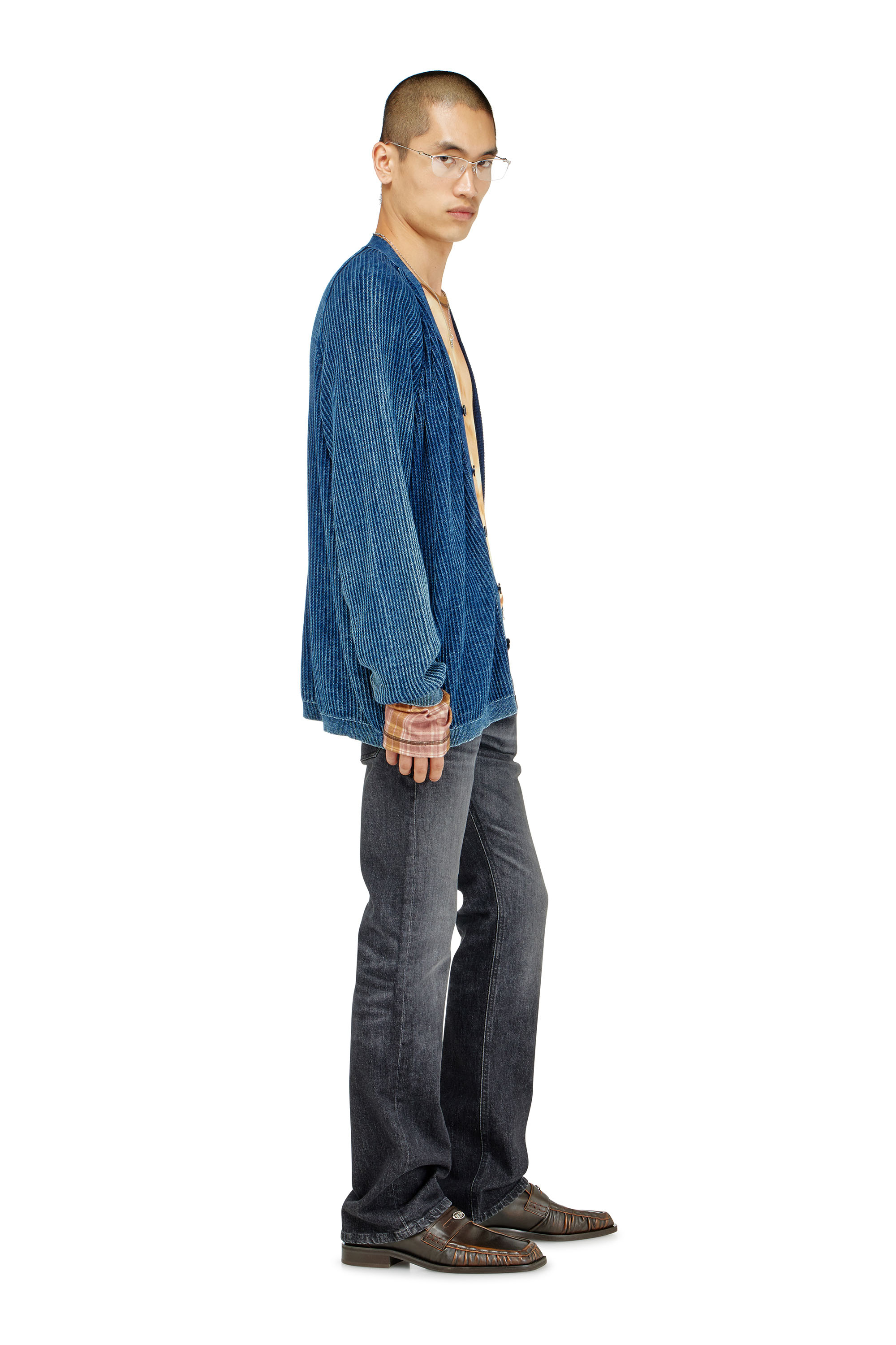 Diesel - Bootcut Jeans 2007 Zatiny 09N48 Uomo, Nero/Grigio scuro - Image 4
