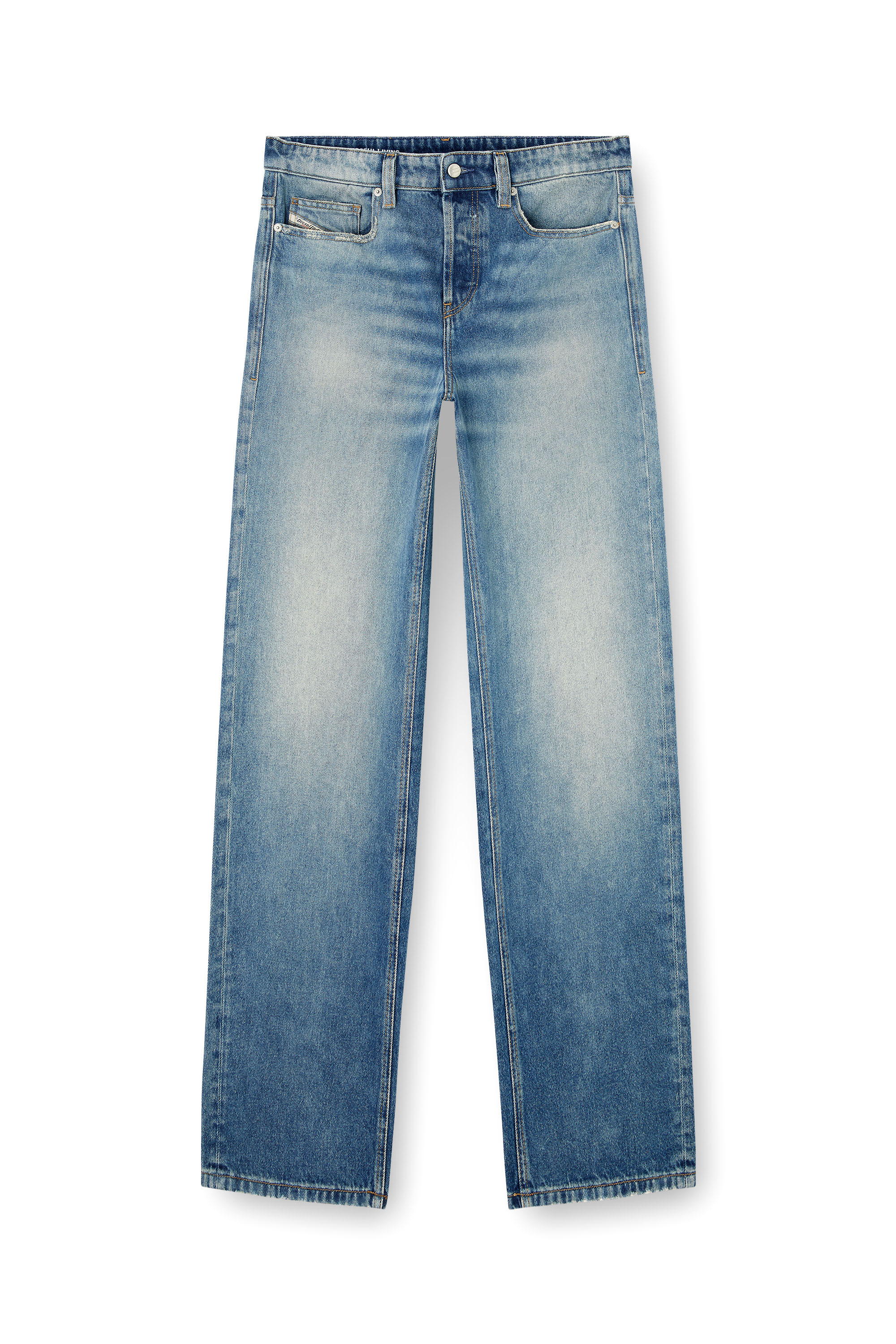 Diesel - Relaxed Jeans 2001 D-Macro 0DBEB Uomo, Blu medio - Image 3