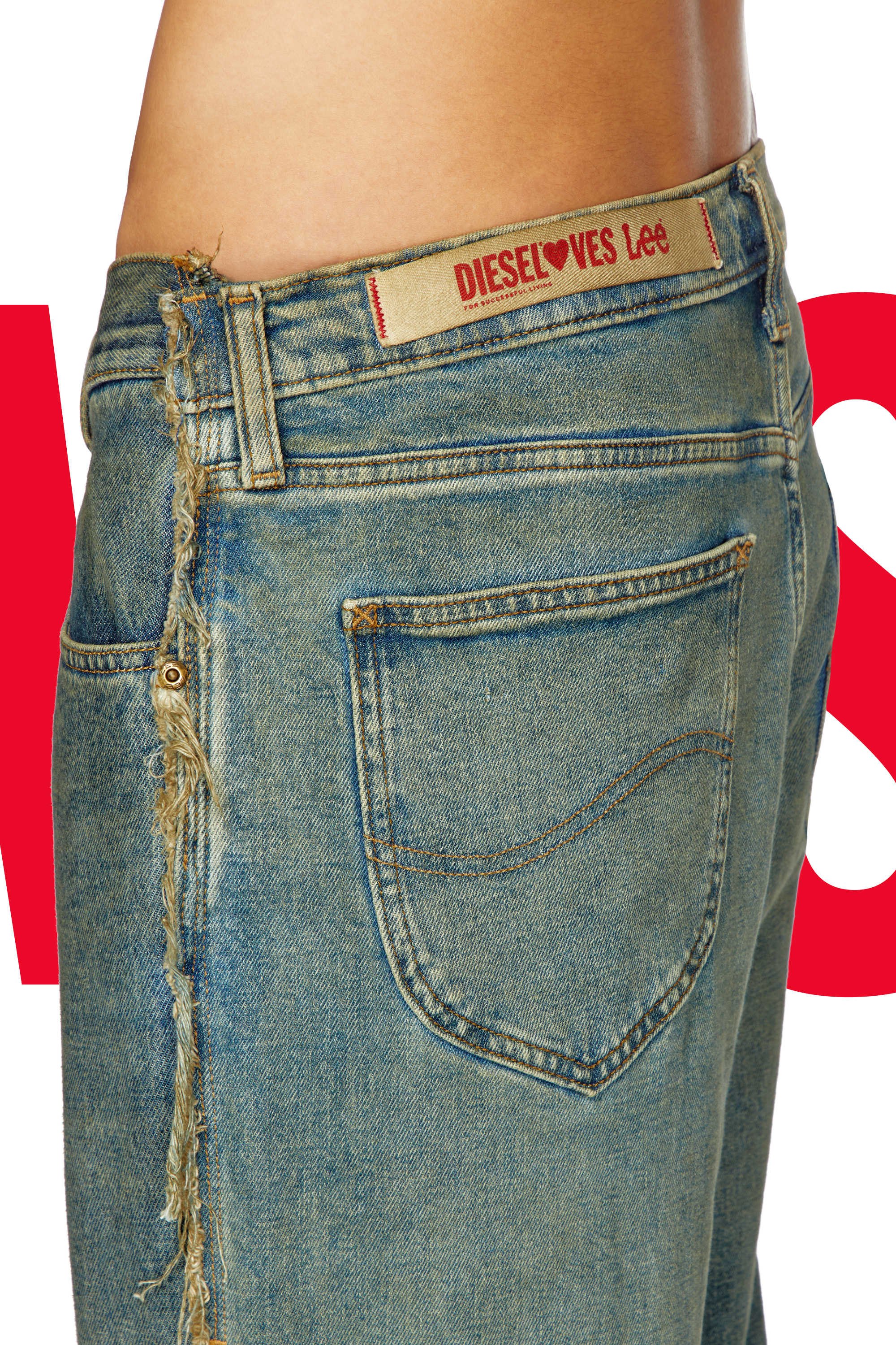 Diesel - Regular Jeans Dieseloves 03 09M98 Uomo, Blu Scuro - Image 5