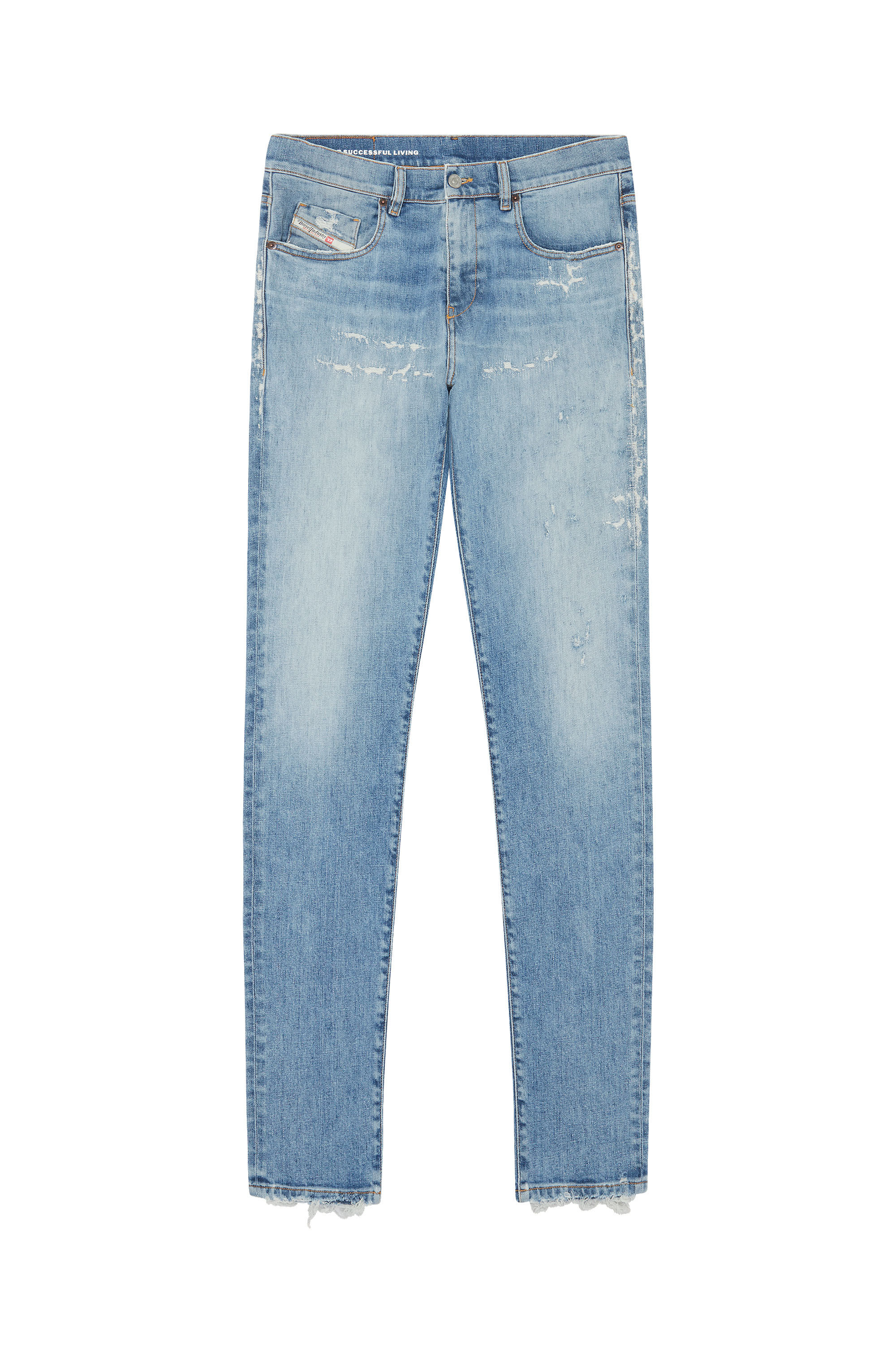 Diesel - Slim Jeans 2019 D-Strukt 09E73, Blu Chiaro - Image 5