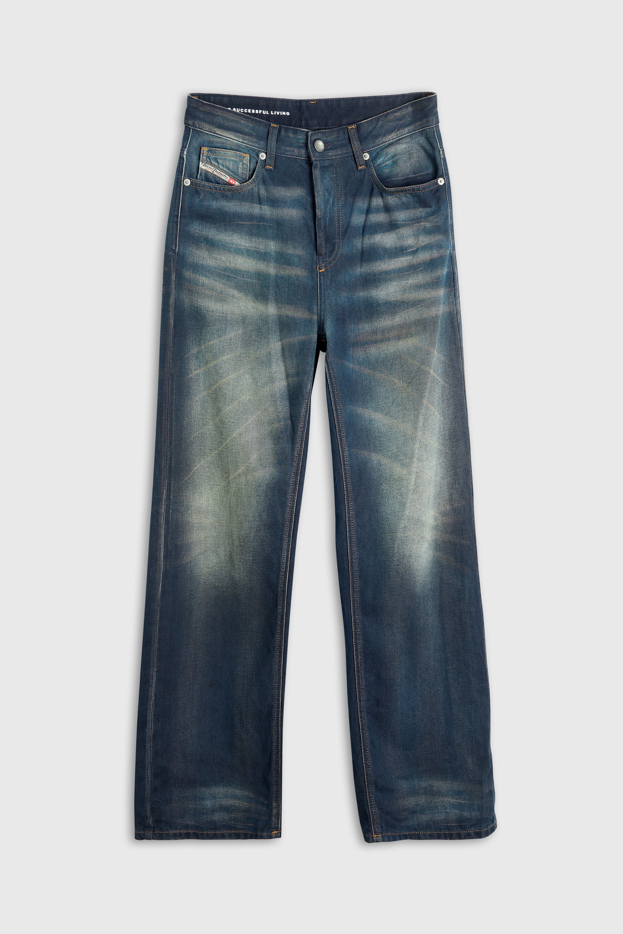 Diesel - Relaxed Jeans 1990 D-Waigee 09R09 Donna, Blu Scuro - Image 2