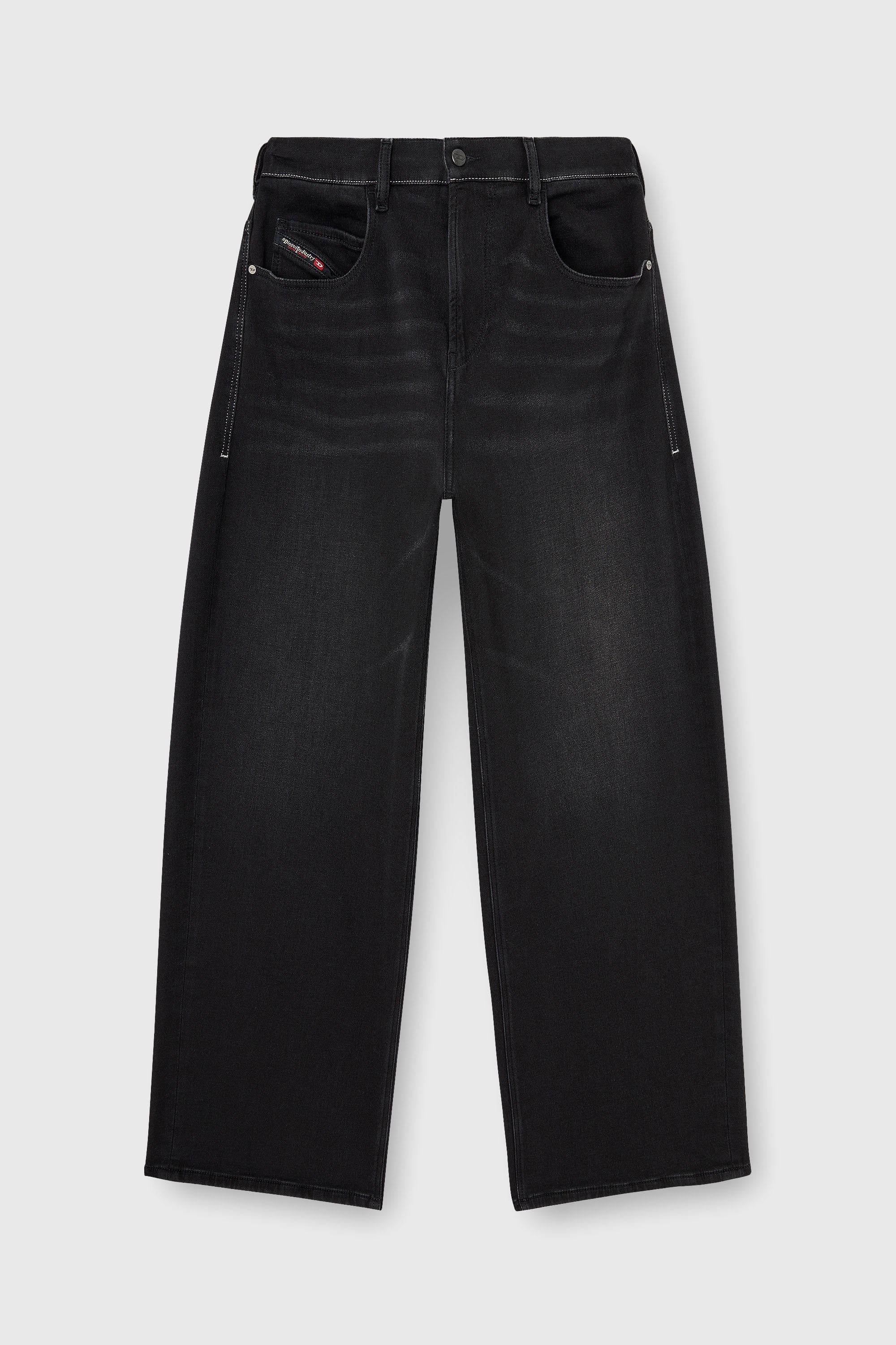 Diesel - Relaxed 2097 D-Enim-M Joggjeans&reg; 09P90 Unisex, Nero/Grigio scuro - Image 2