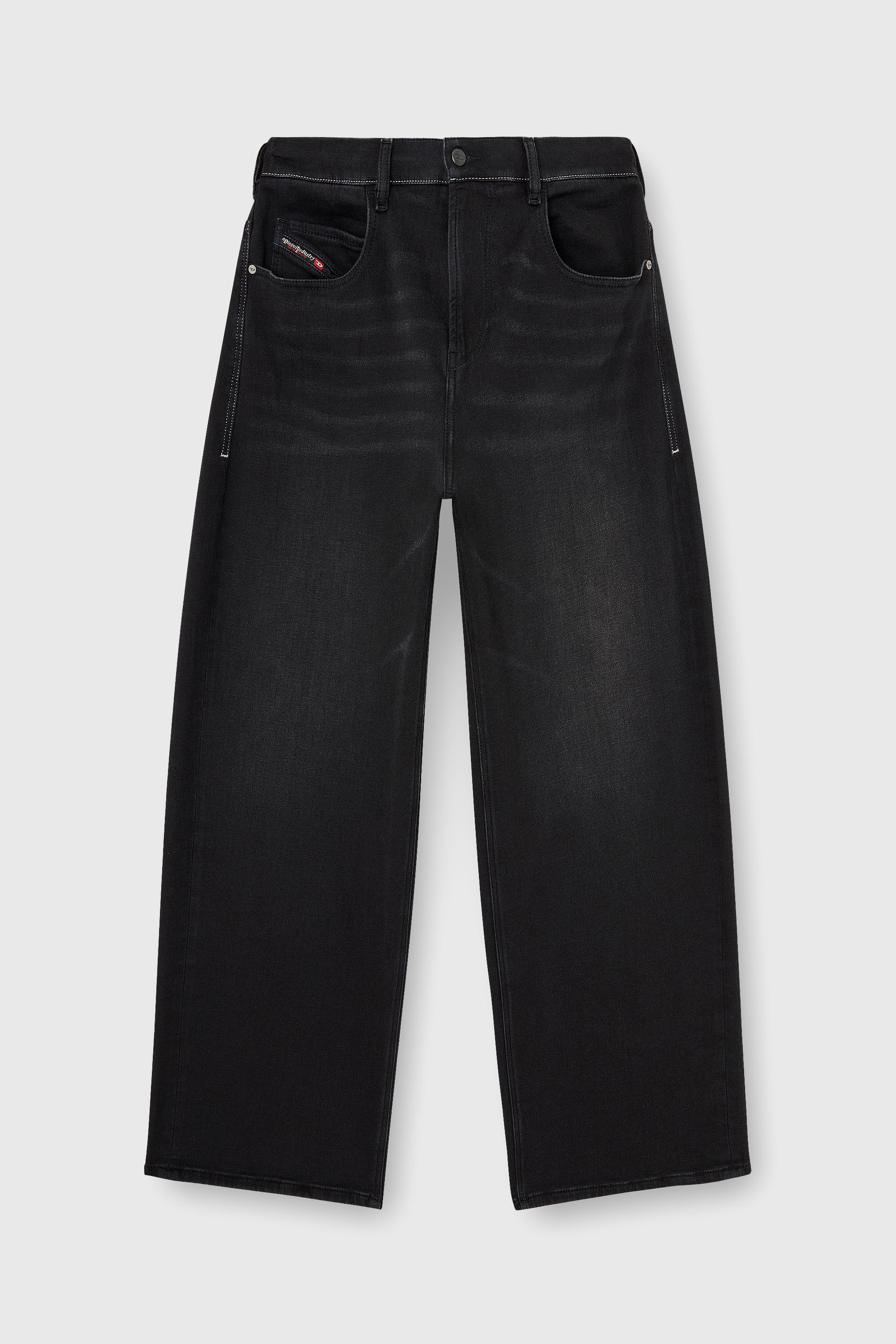 Diesel - Relaxed 2097 D-Enim-M Joggjeans&reg; 09P90 Unisex, Nero/Grigio scuro - Image 6