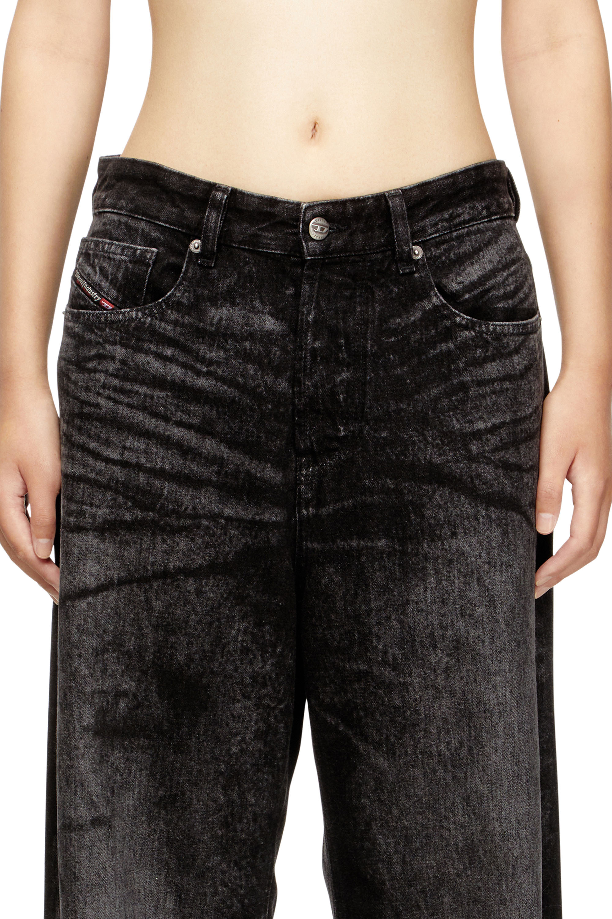Diesel - Relaxed Jeans 1996 D-Sire 007DB Donna, Nero/Grigio scuro - Image 4