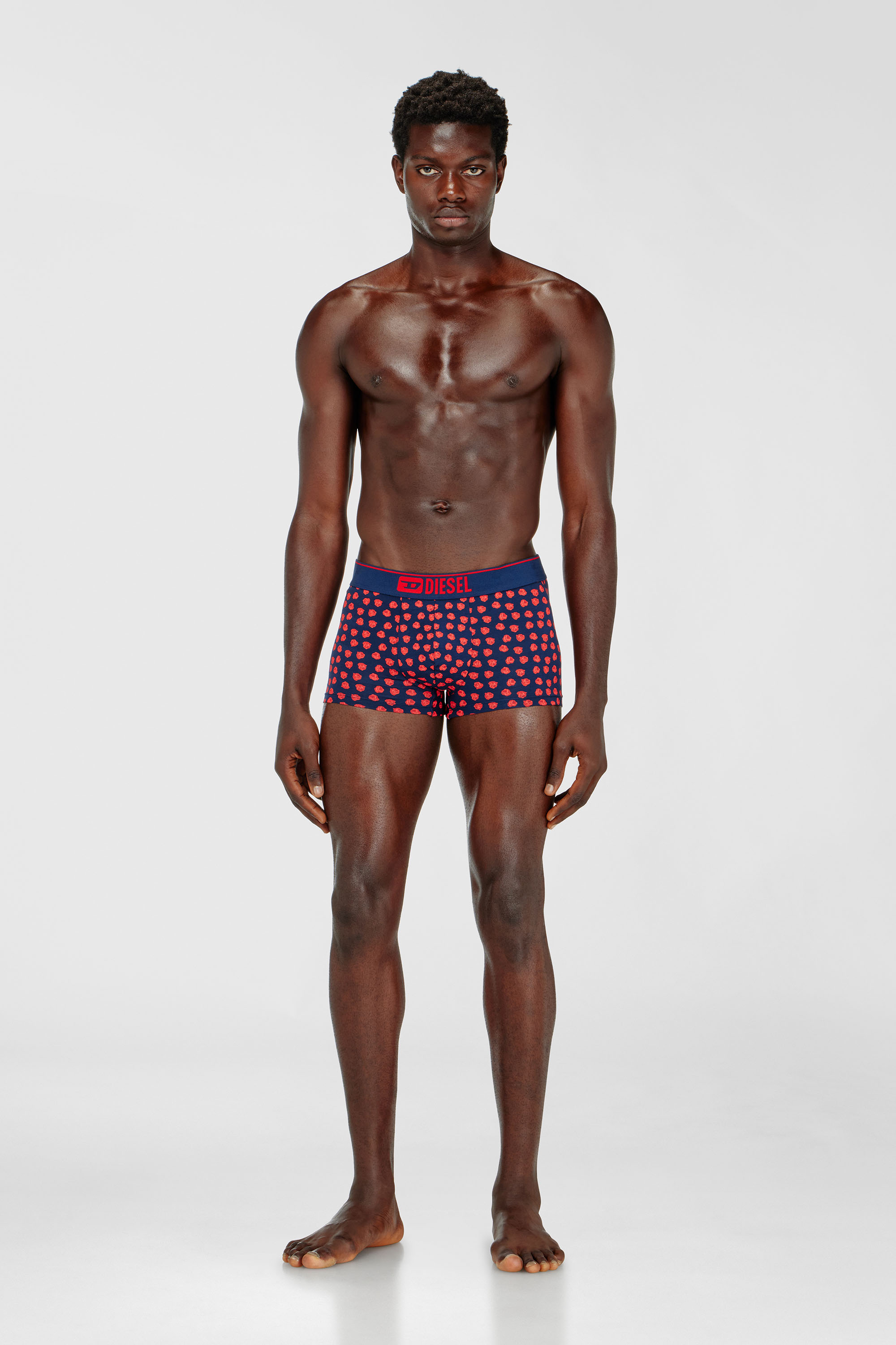 Diesel - DAMIEN-D-BOX-3PACK, Set da tre boxer lunghi con stampa rose Uomo in Multicolor - 1