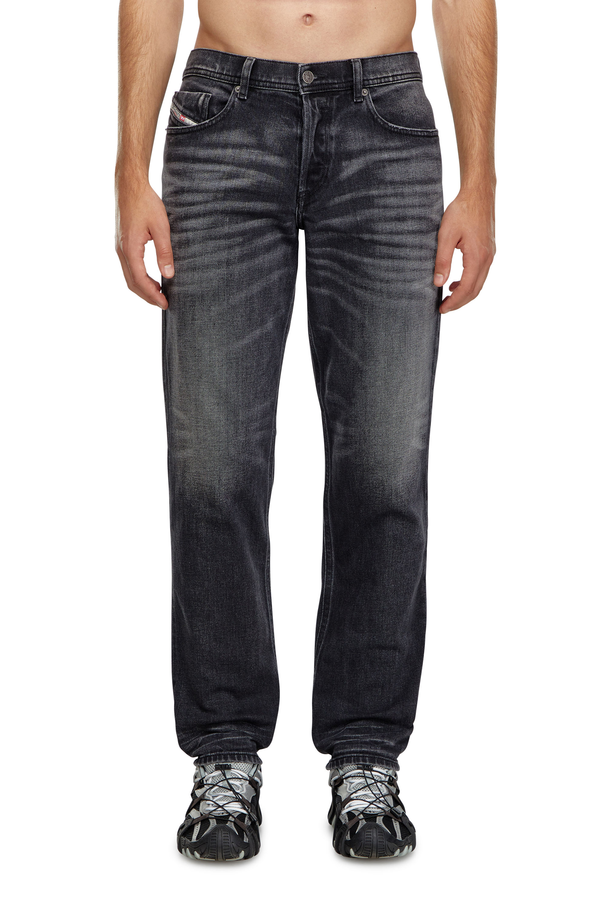 Diesel - Regular Jeans 2023 D-Finitive 09J65 Uomo, Nero/Grigio scuro - Image 1