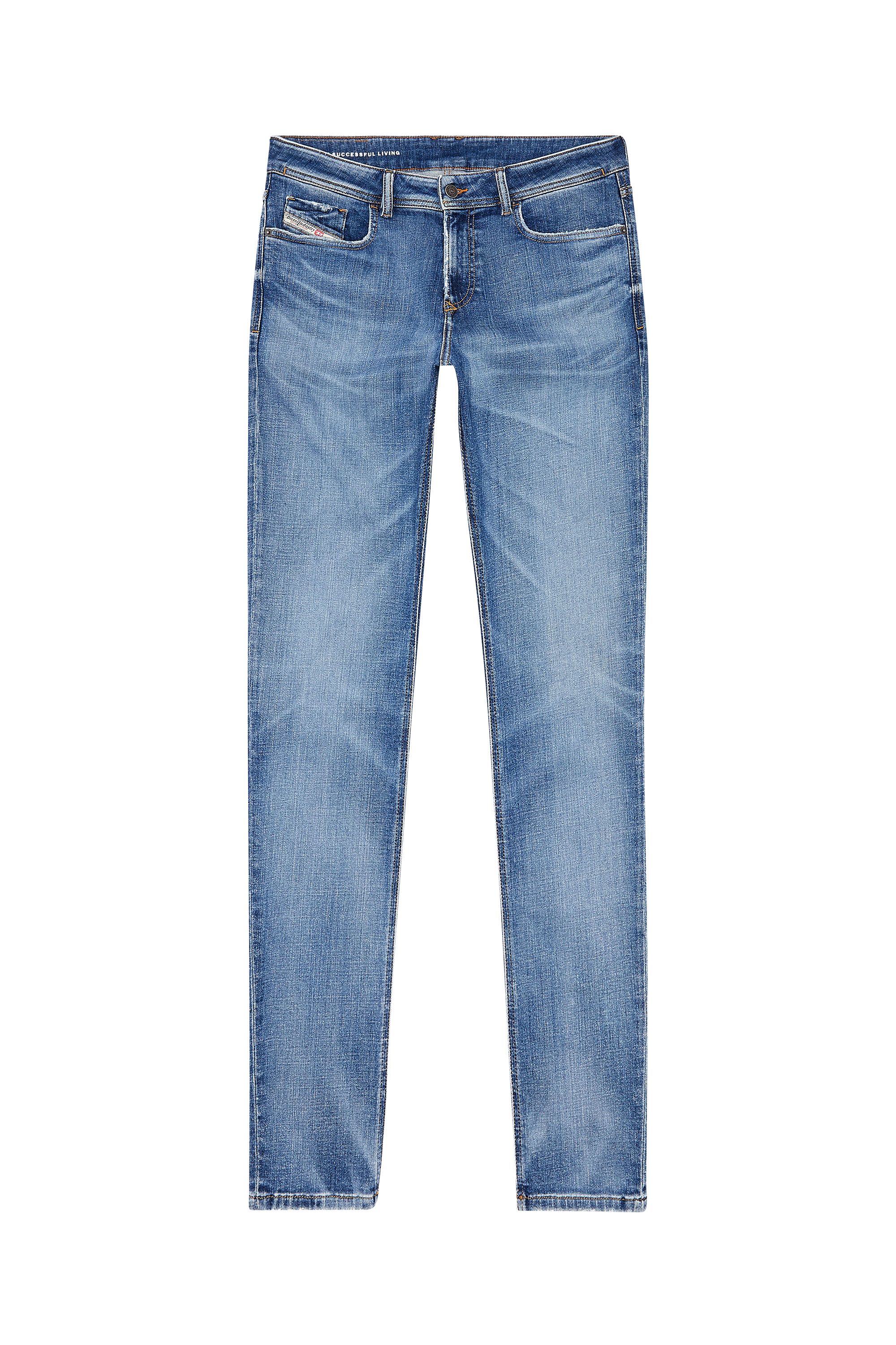 Diesel - Skinny Jeans 1979 Sleenker 09H68, Blu medio - Image 3