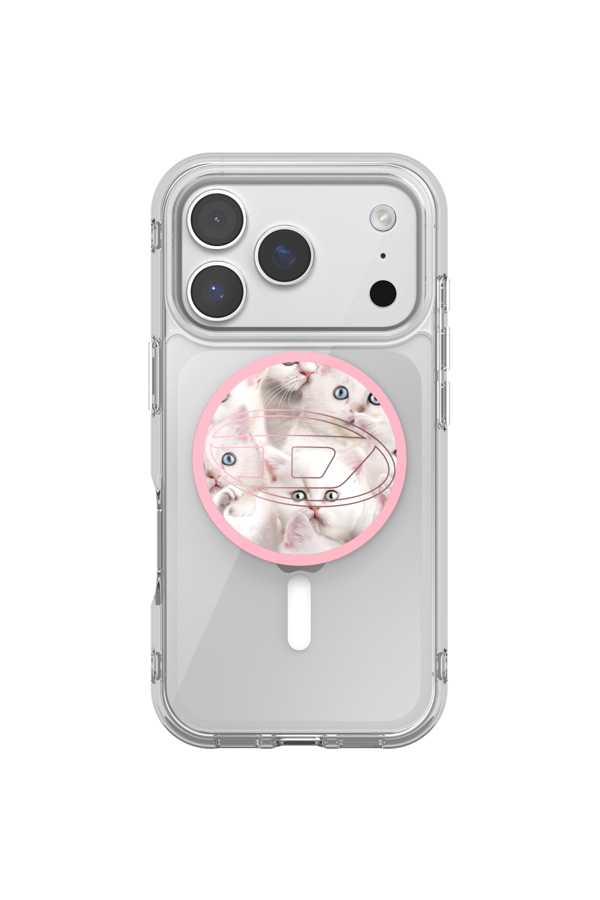 Diesel - 60452  GRIP CASE, Oval D Cats Magsafe Gripstand Unisex in Rosa - 2