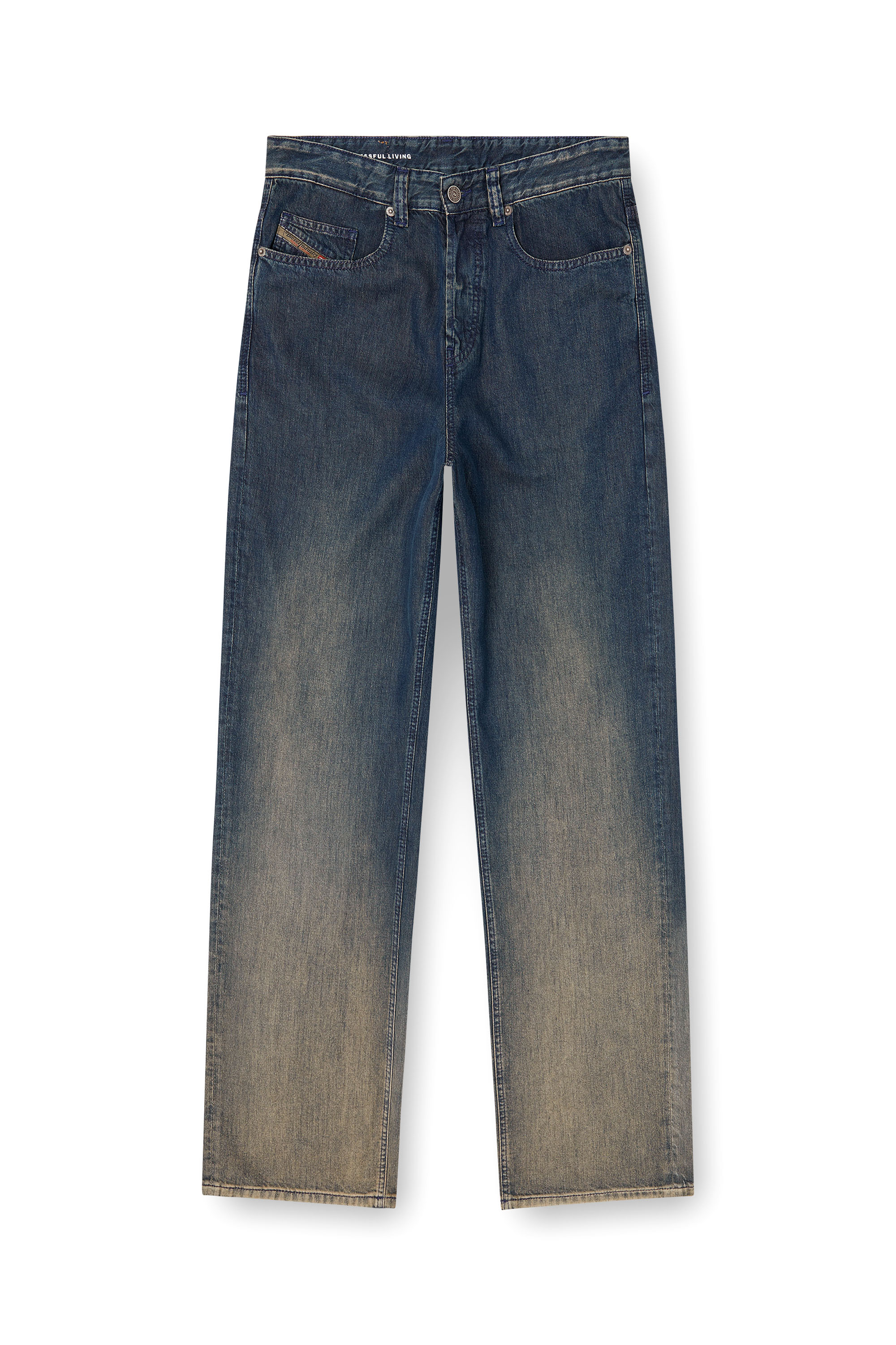 Diesel - Relaxed Jeans 2001 D-Macro 068TD Uomo, Blu Scuro - Image 3