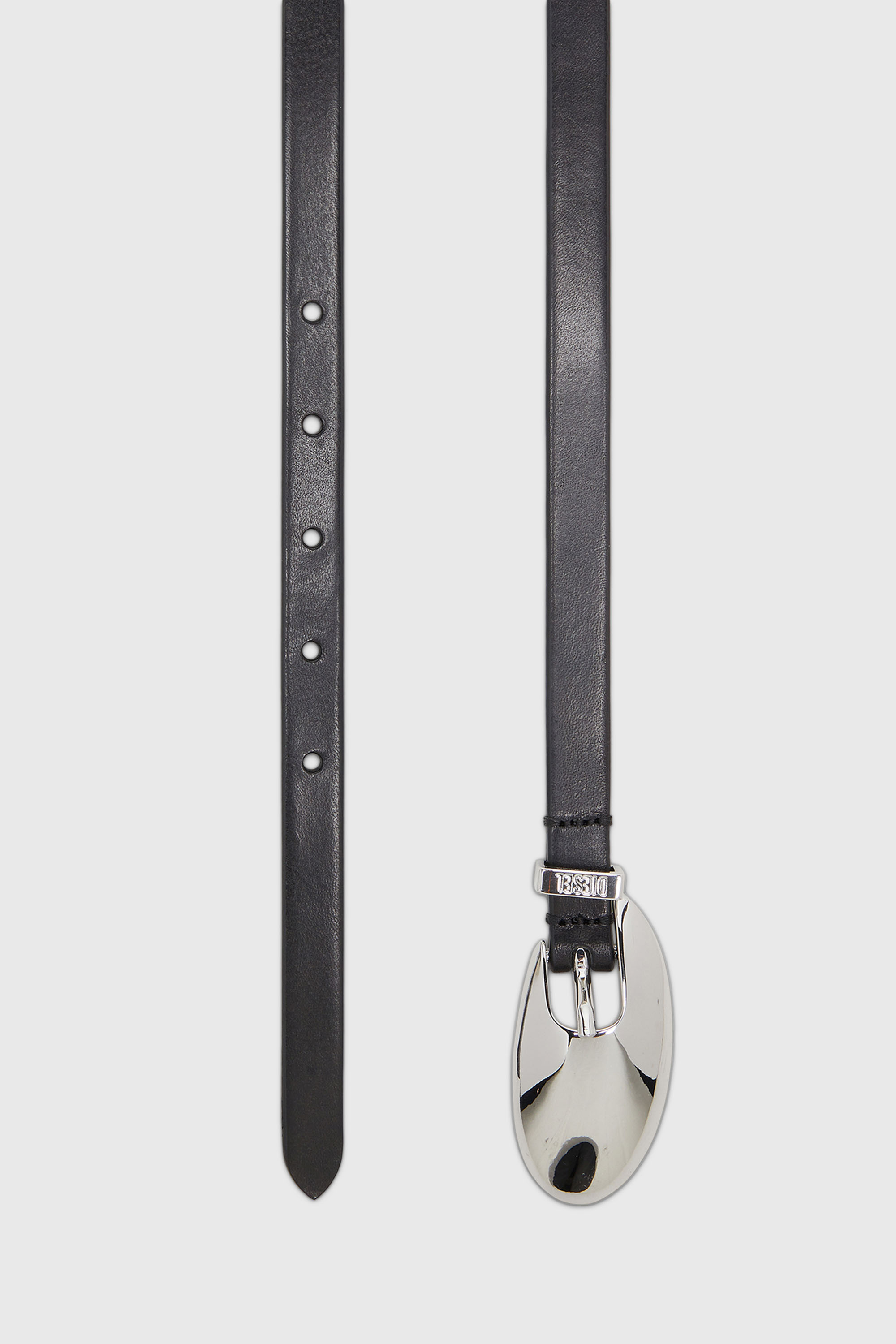 Diesel - B-ROP 15, Cintura 1.5 cm sottile in pelle con fibbia scultura Donna in Nero - 2