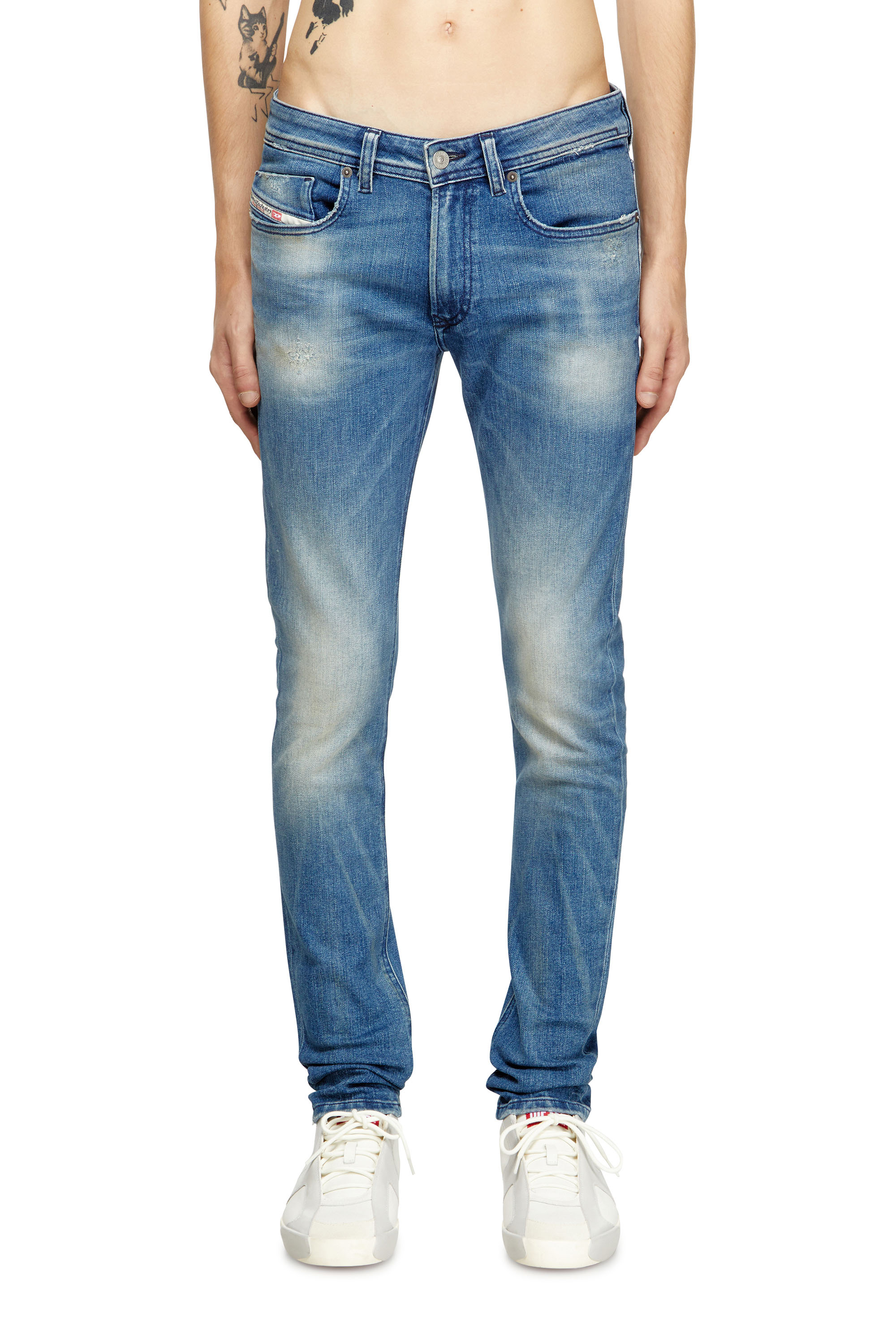 Diesel - Skinny Jeans 1979 Sleenker 0DBDR Uomo, Blu medio - Image 1