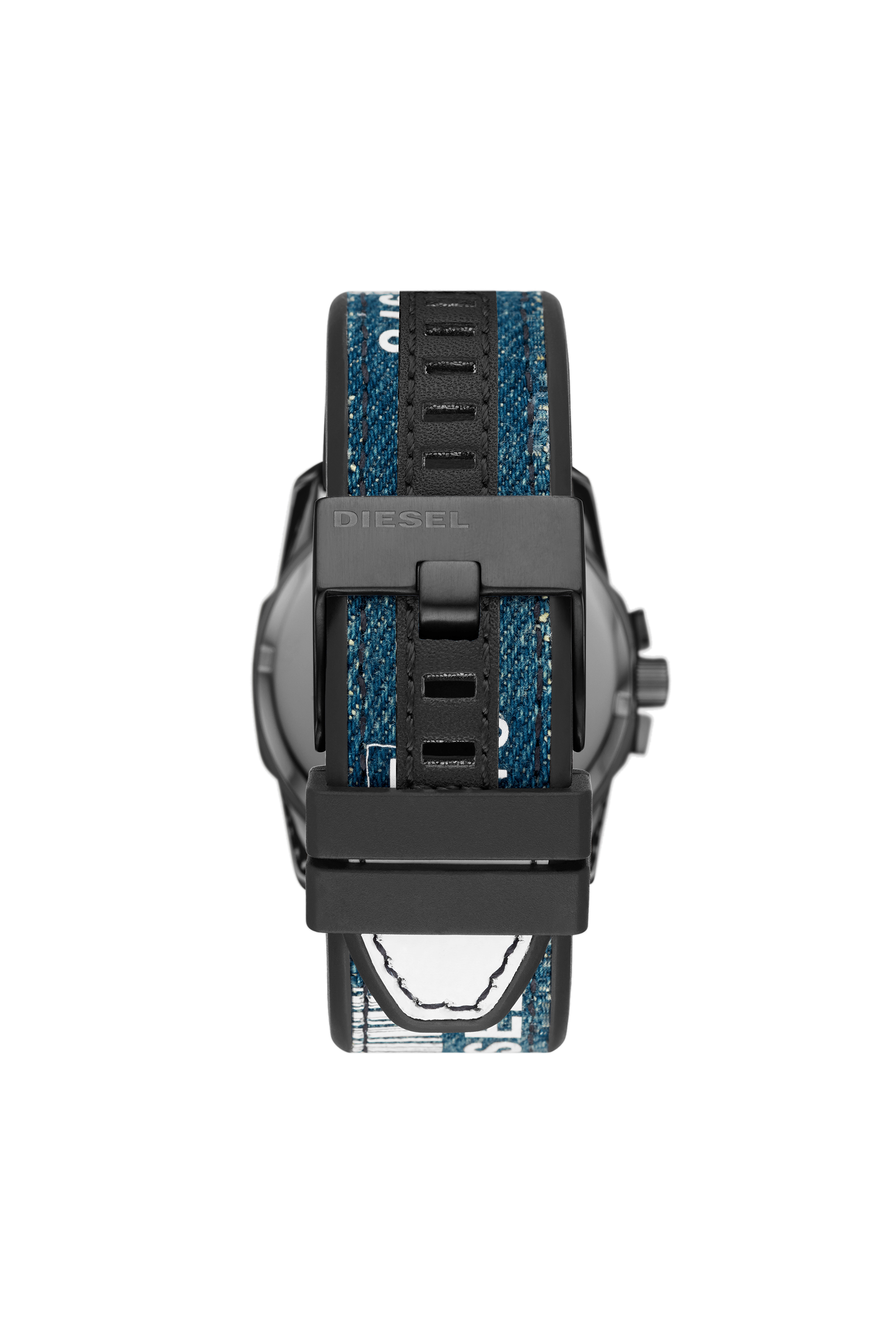 Diesel - DZ1950, Orologio Master Chief con due lancette, finestrella con data e cinturino in denim Uomo in Multicolor - 2